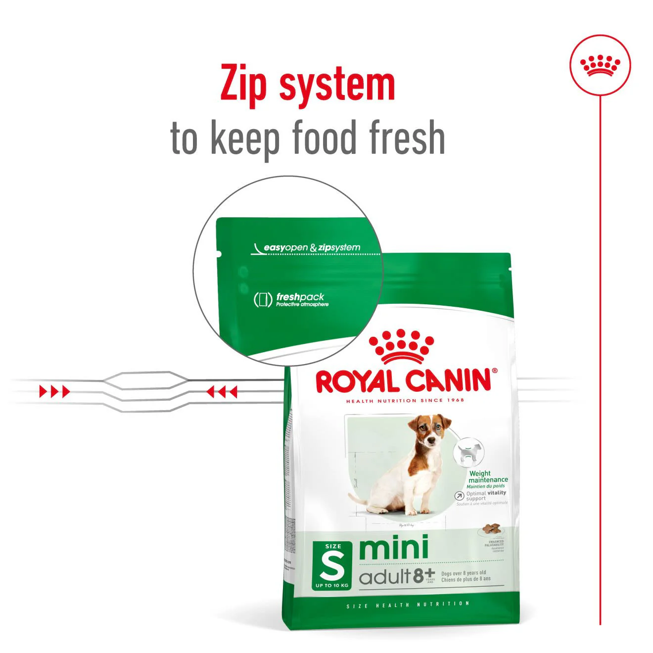 Royal Canin mini Adult 8+ Dry Dog Food - Image 7