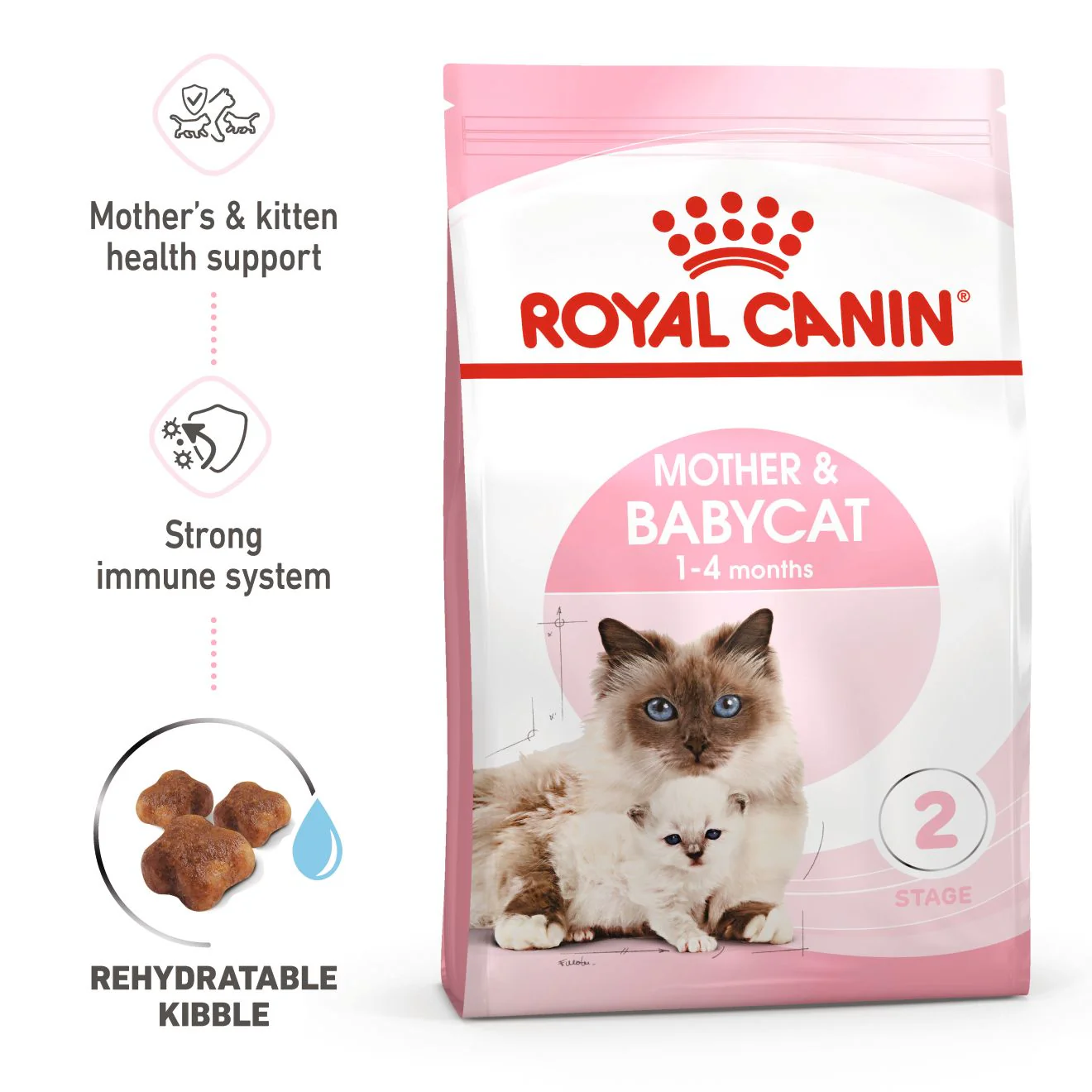 Royal Canin Mother & Babycat Adult/Kitten Dry Cat Food - Image 2
