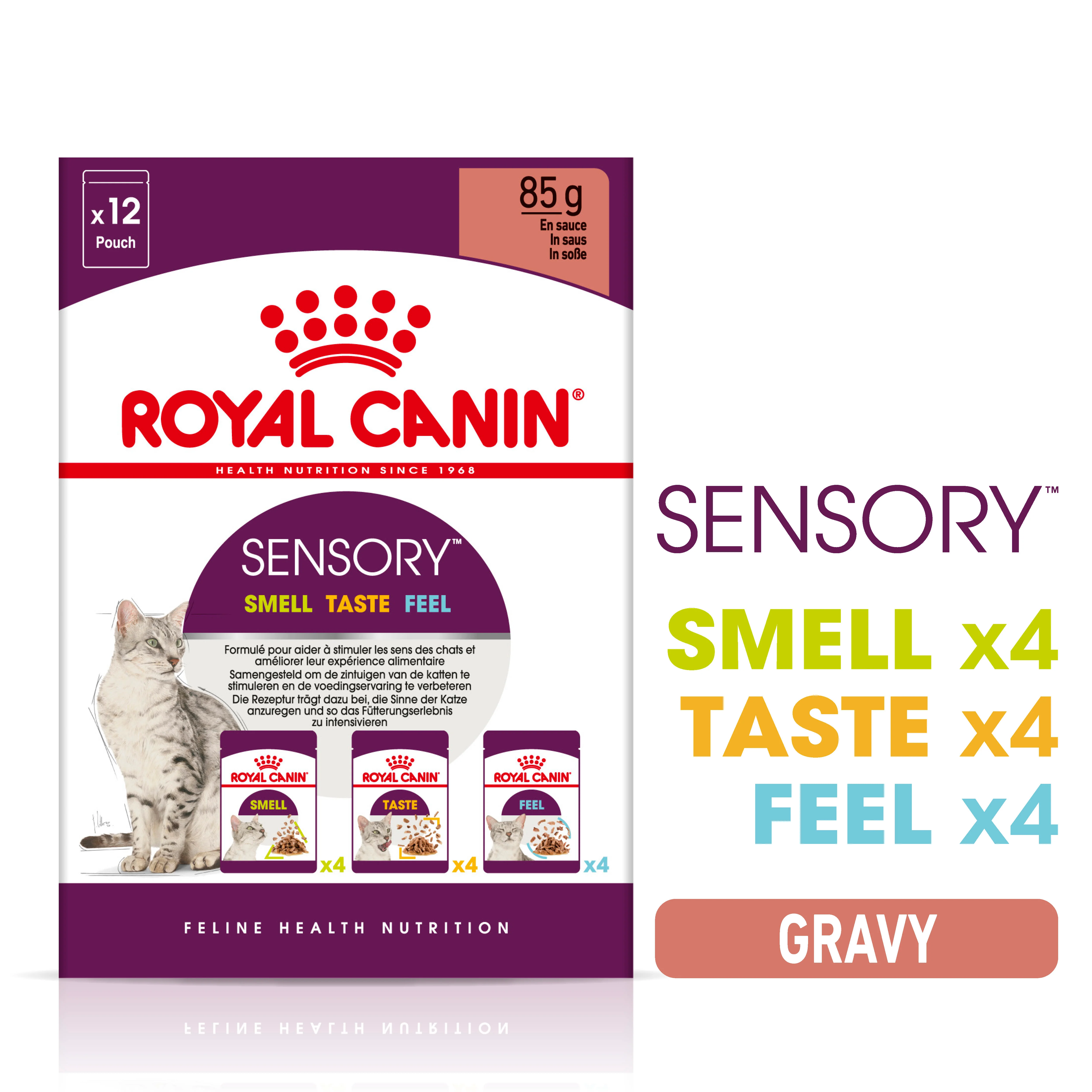 Royal Canin Sensory Variety Pack Wet Cat Food in Gravy - Image 2