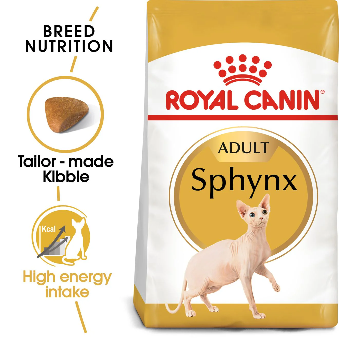 Royal Canin Sphynx Adult Dry Cat Food - 10kg - Image 2