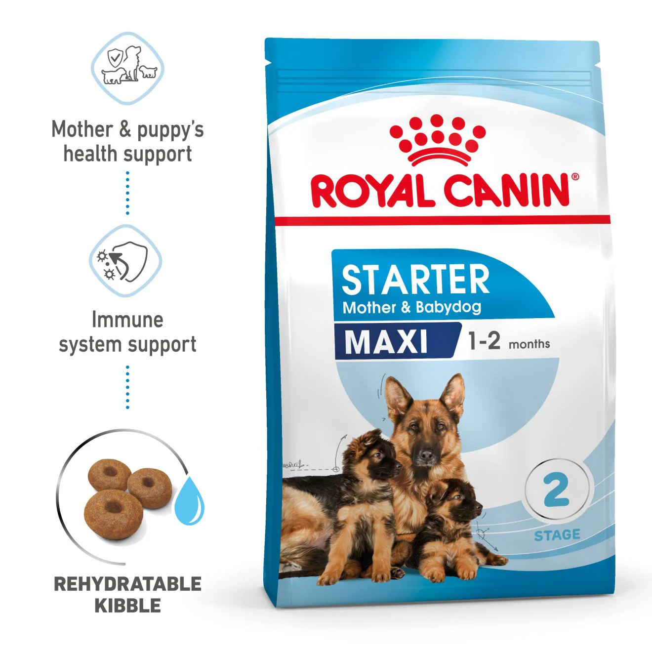 Royal Canin Starter Maxi Mother and Babydog Dry Dog Food - Image 2