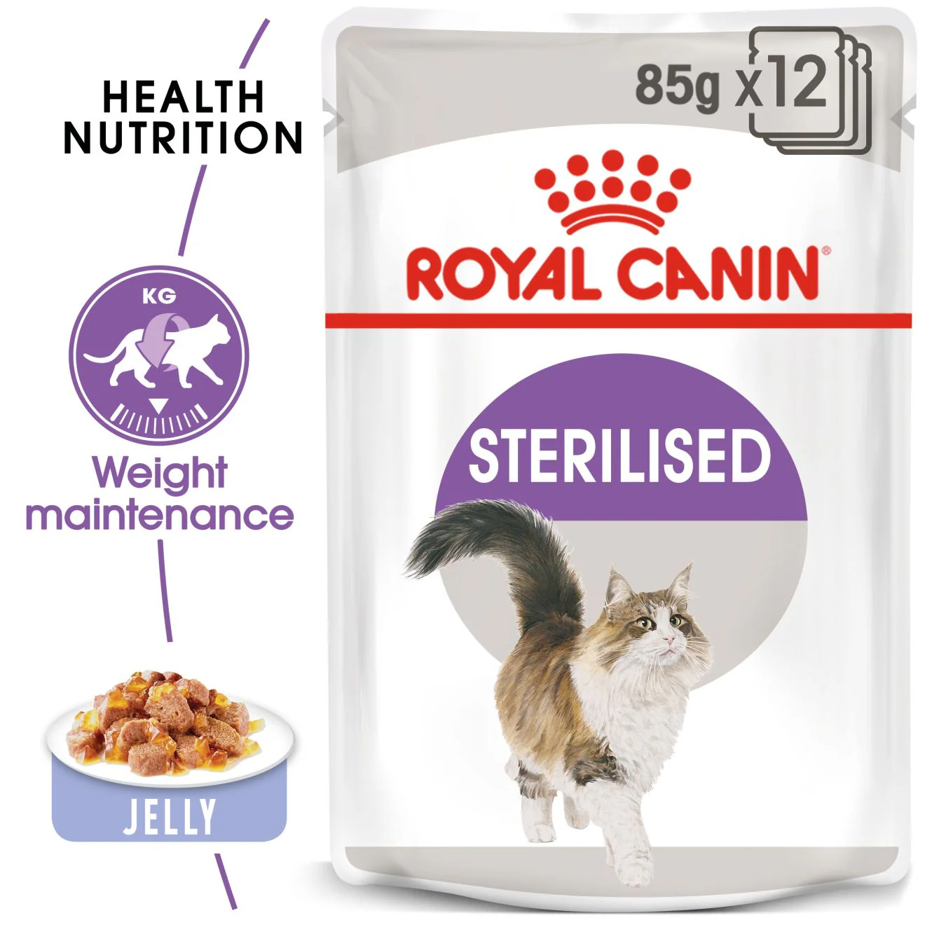 Royal Canin Sterilised Adult in Jelly Wet Cat Food - Image 2