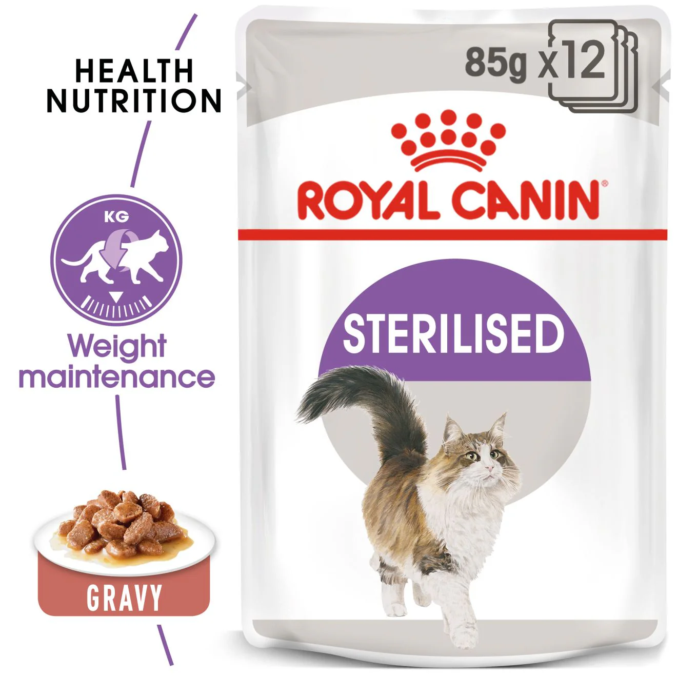 Royal Canin Sterilised Adult Wet Cat Food - Gravy - Image 2