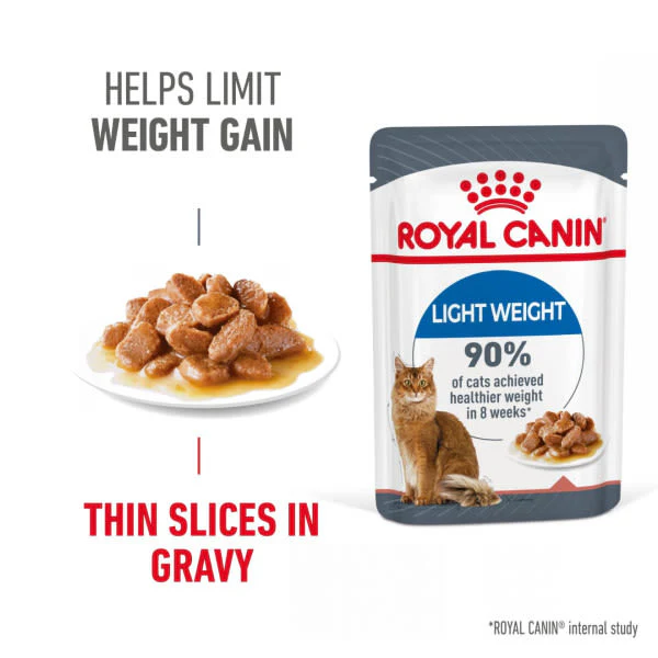 Royal Canin Ultra Light Weight Care Adult Cat Wet Food - Gravy - Image 2