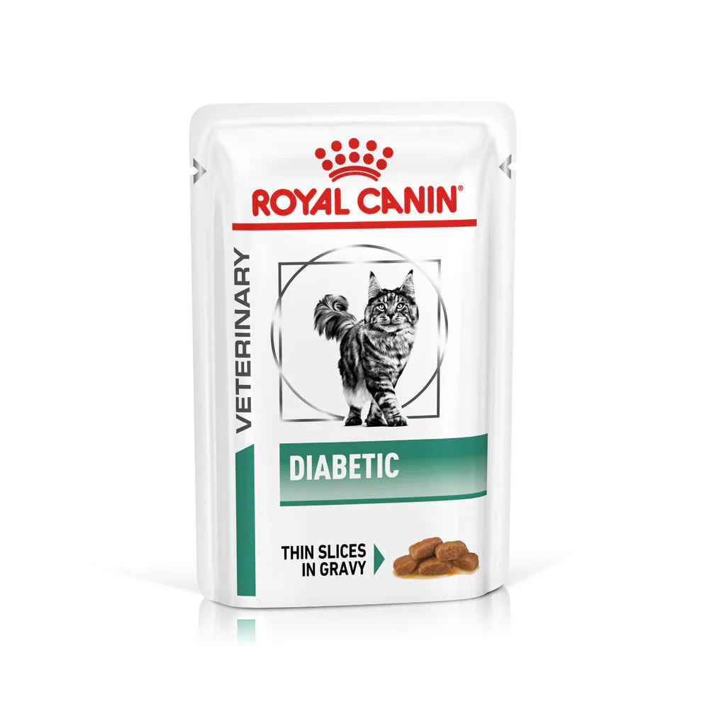 Royal Canin Diabetic Thin Slices in Gravy Adult Wet Cat Food 12 x 85g - Image 2