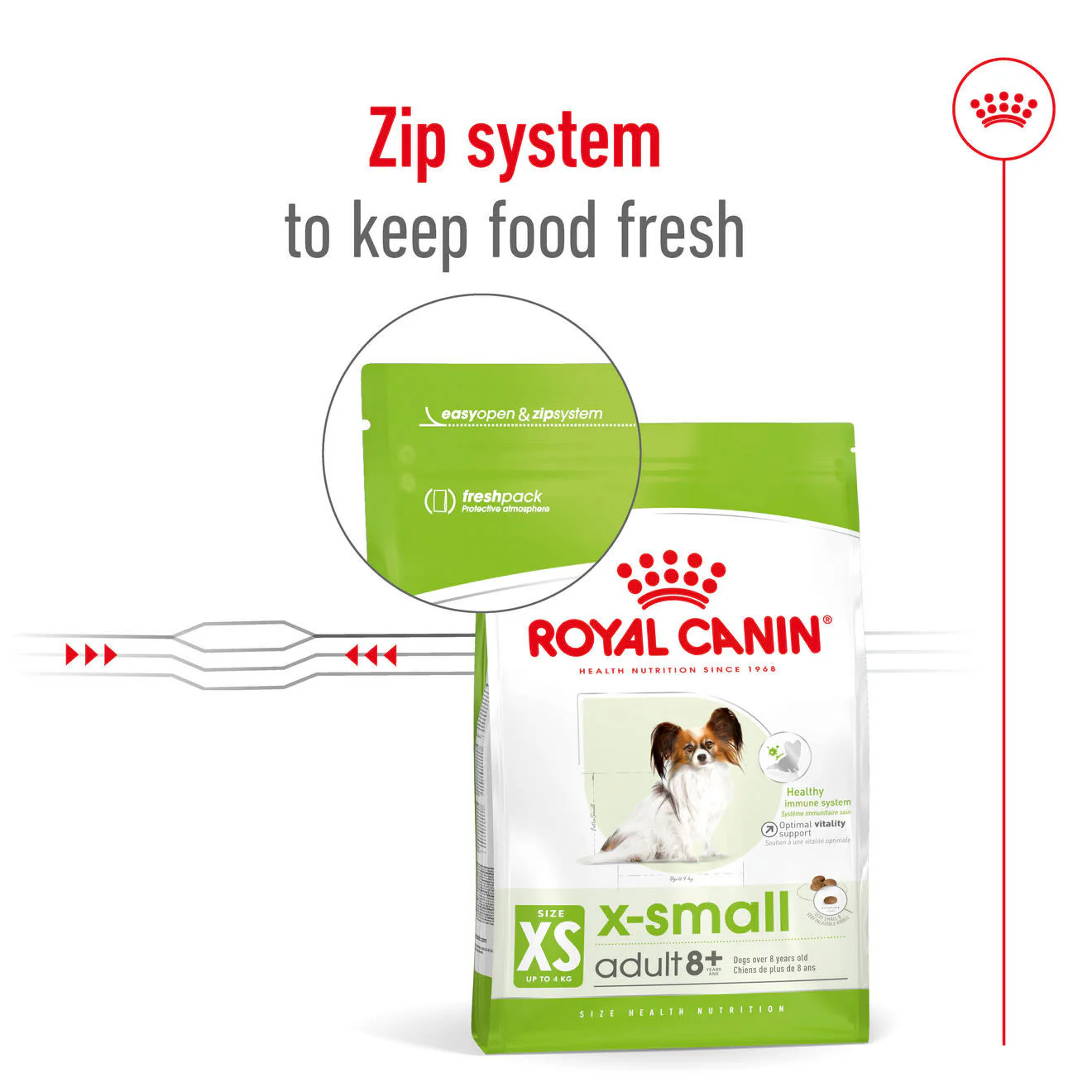 Royal Canin X-Small Adult 8+ Dry Dog Food - Image 5