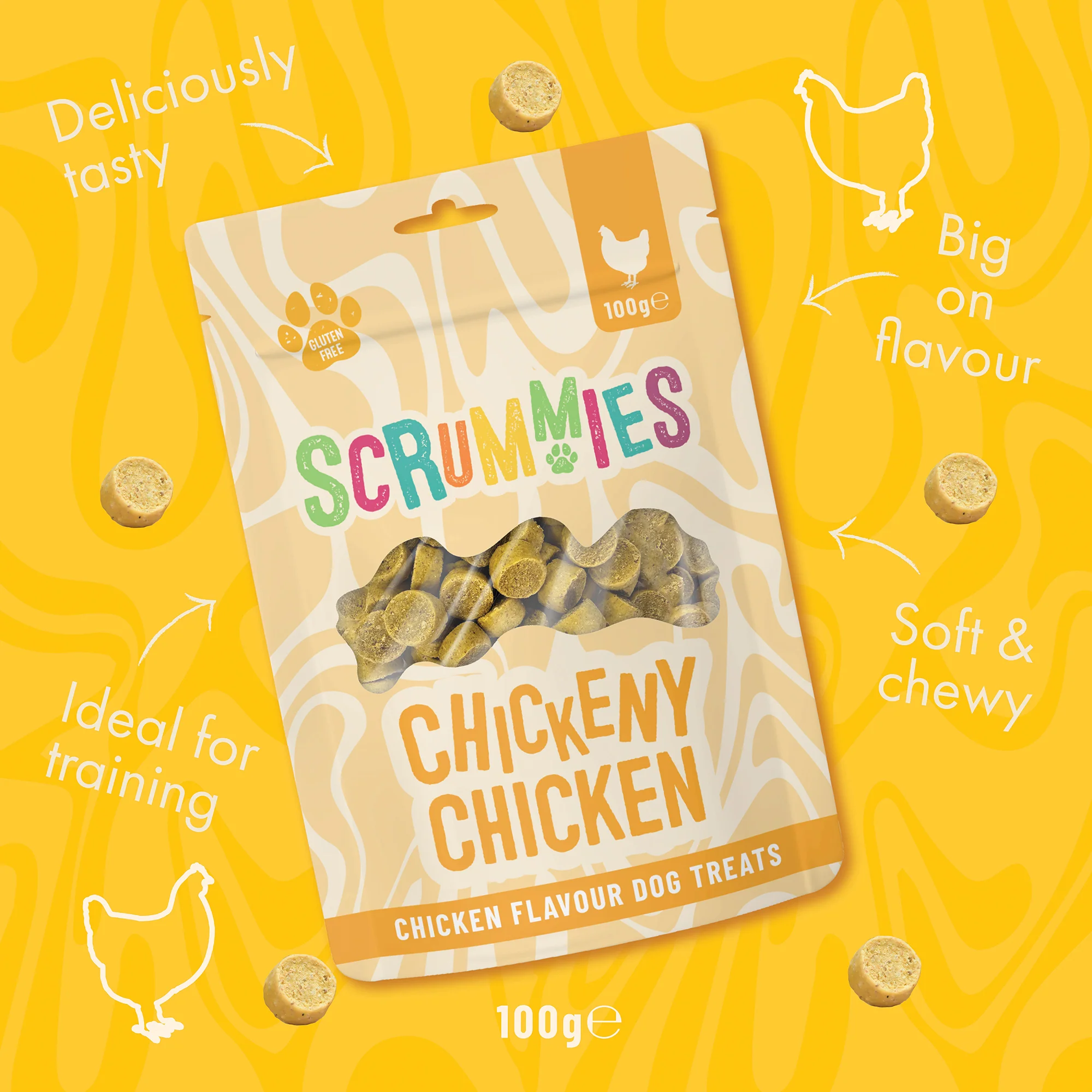 Scrummies Chickeny Chicken Dog Treats - Image 3