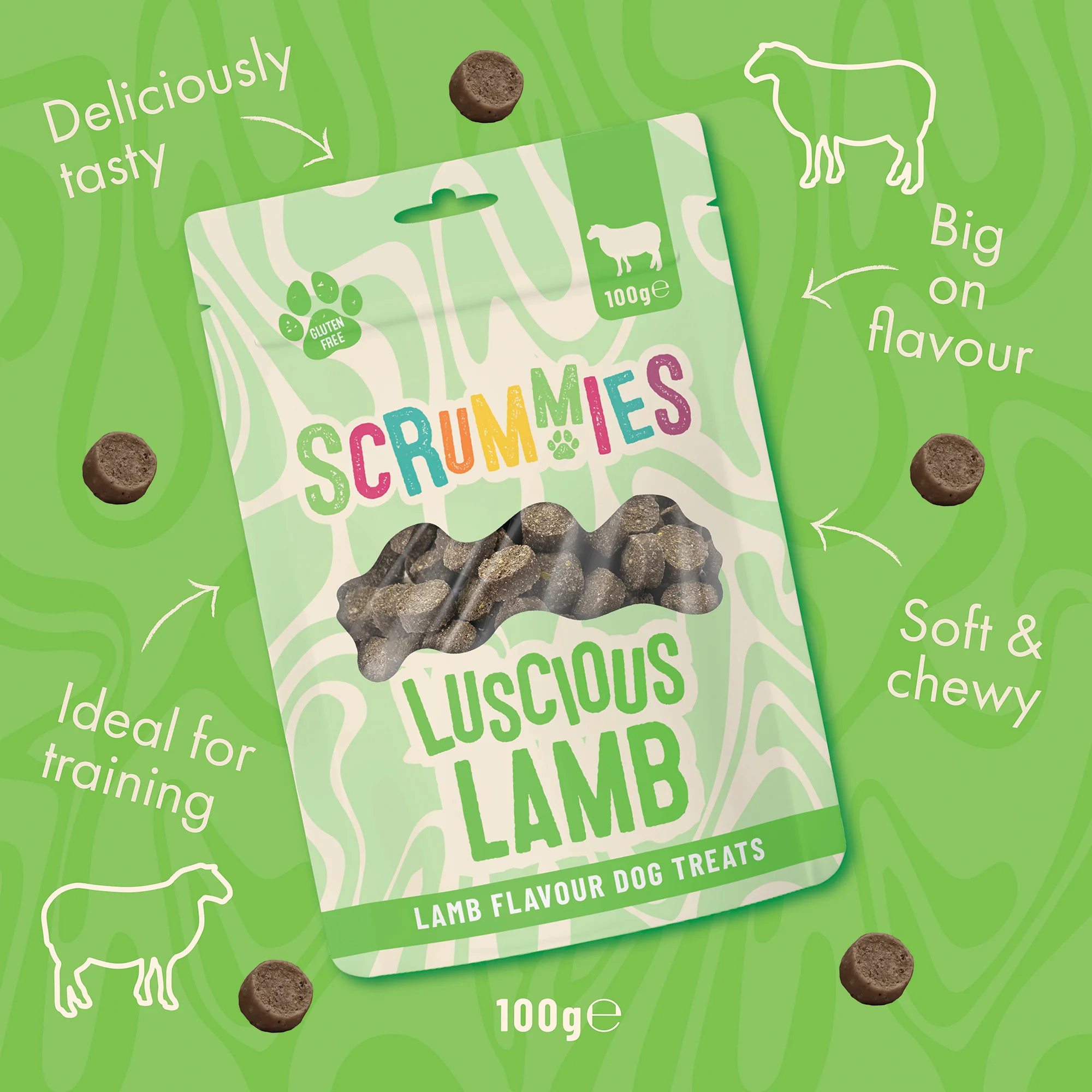 Scrummies Luscious Lamb Dog Treats - Image 3