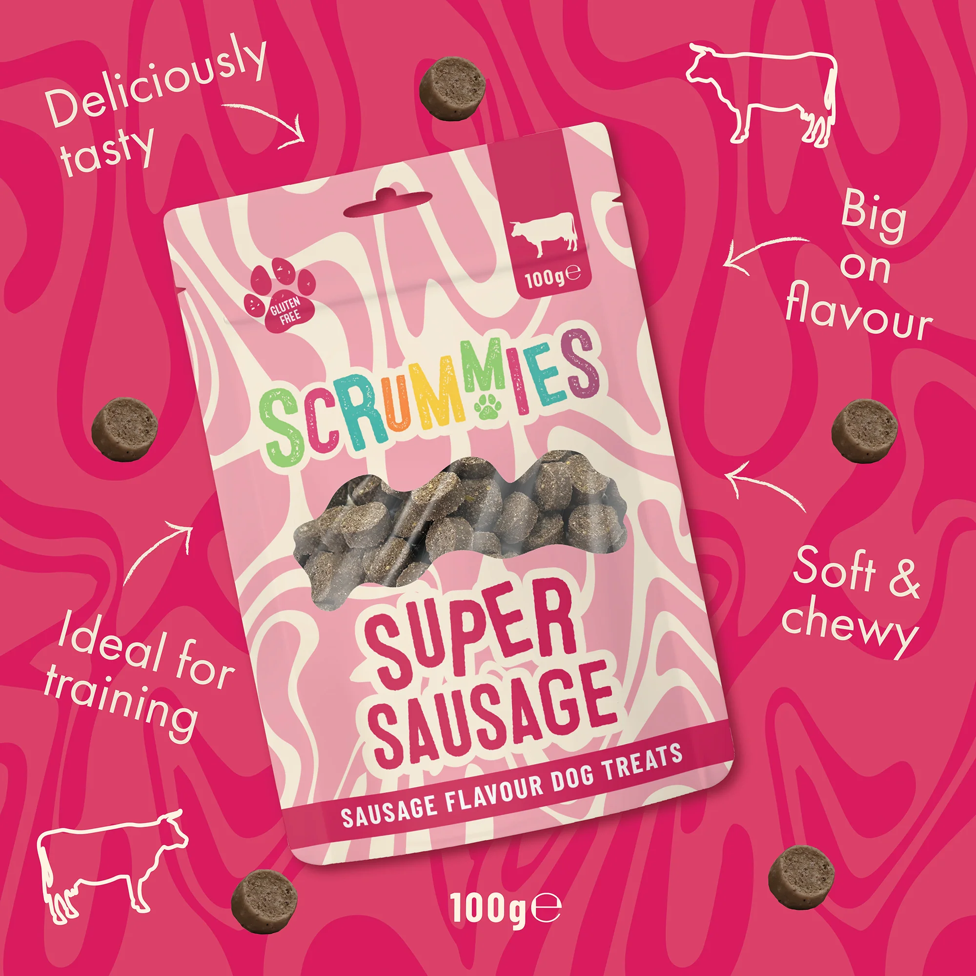Scrummies Super Sausage Dog Treats - Image 3