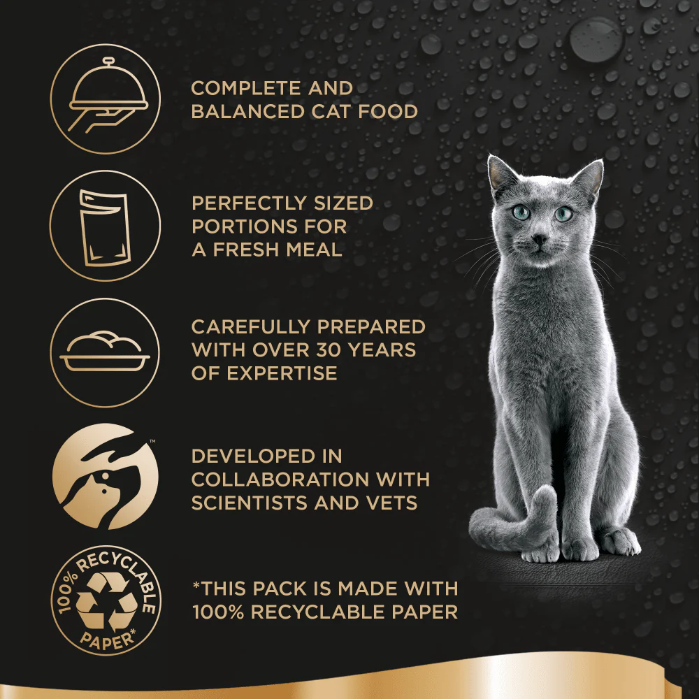 Sheba Fresh and Fine Adult Wet Cat Food Pouches - Chicken & Turkey in Gravy - Image 3