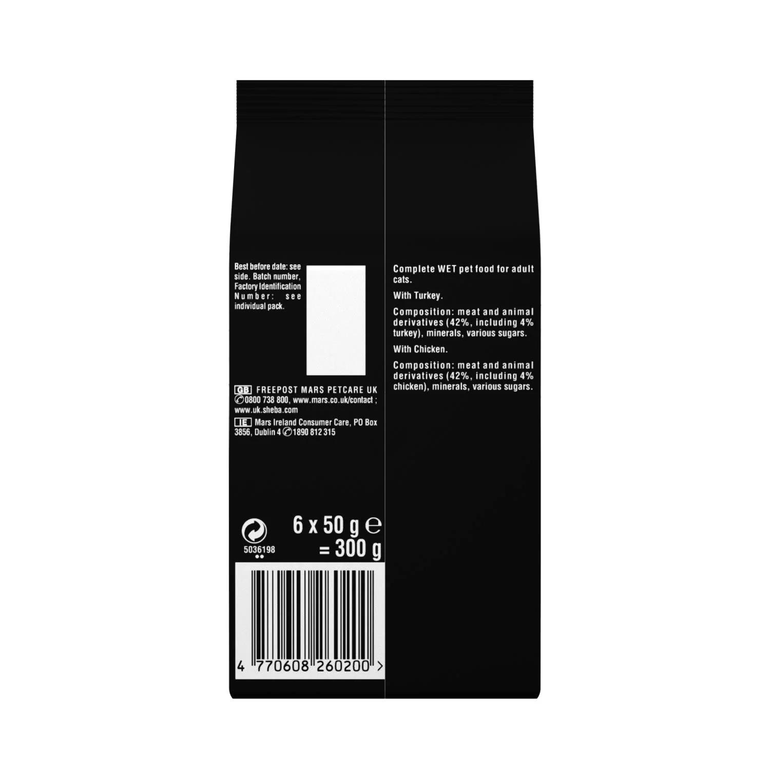 Sheba Fresh & Fine Wet Cat Food Pouches Chicken & Turkey in Jelly - Image 2