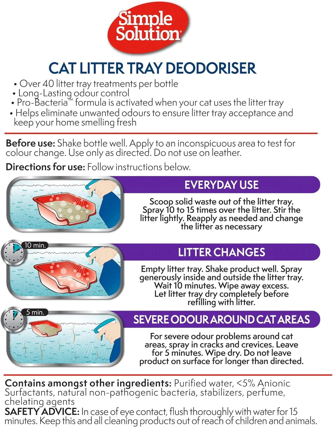Simple Solution Cat Litter Odour Eliminator - Image 2