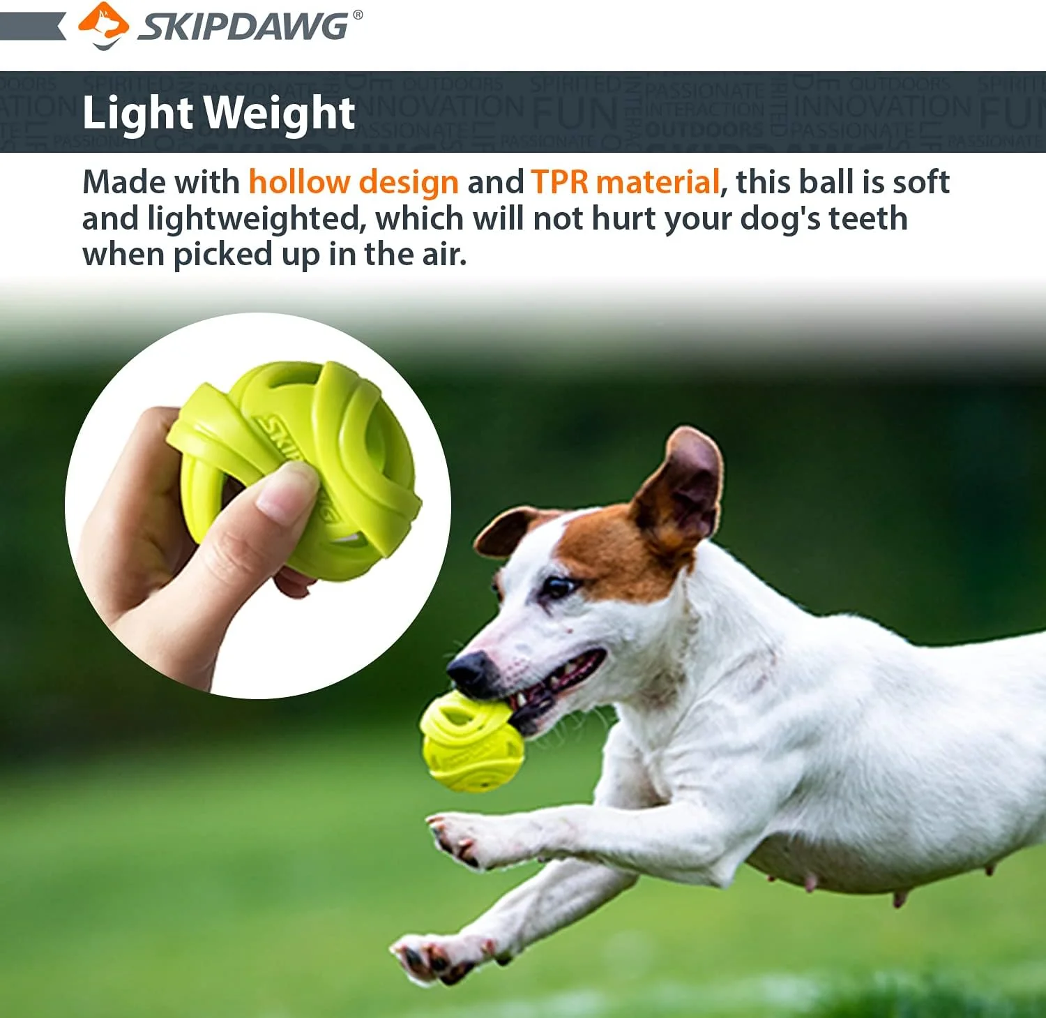 Skipdawg Breezy Ball for Dogs 2 Pack - Image 4