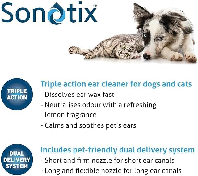 Sonotix Triple Action Ear Cleaner for Dogs and Cats - Image 5