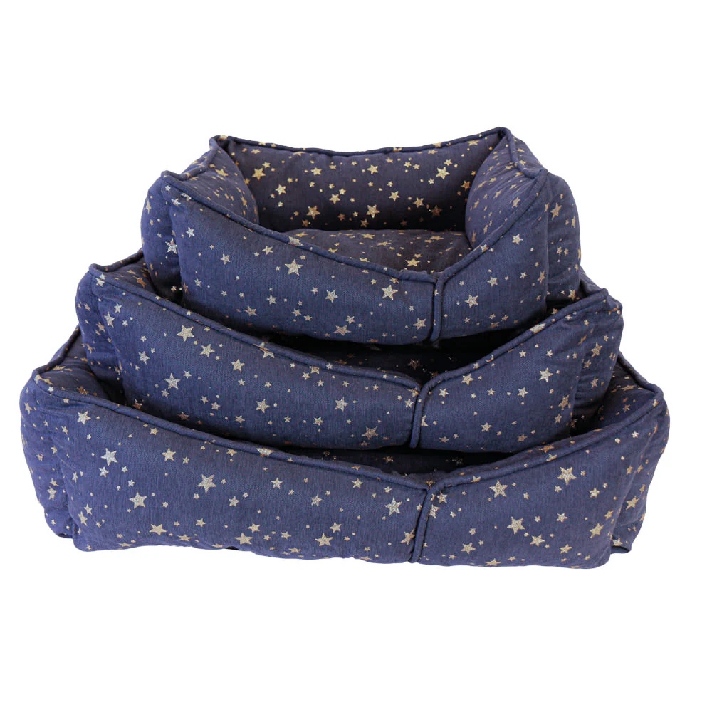 Starry Nights Star Sofa Dog Bed - Navy - Image 5