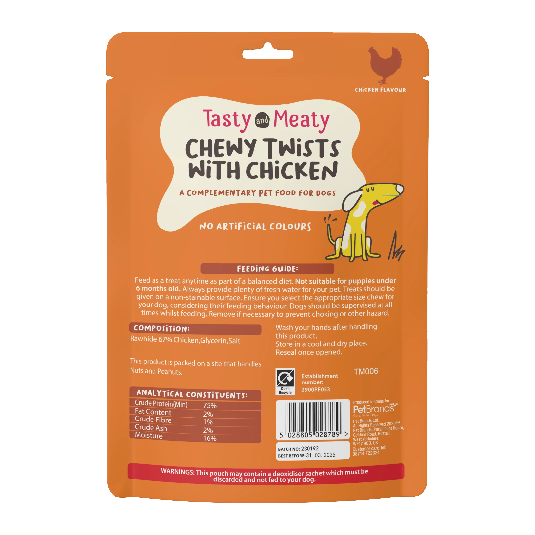 Tasty & Meaty Chewy Twists with Chicken Adult Dog Treats - Image 4