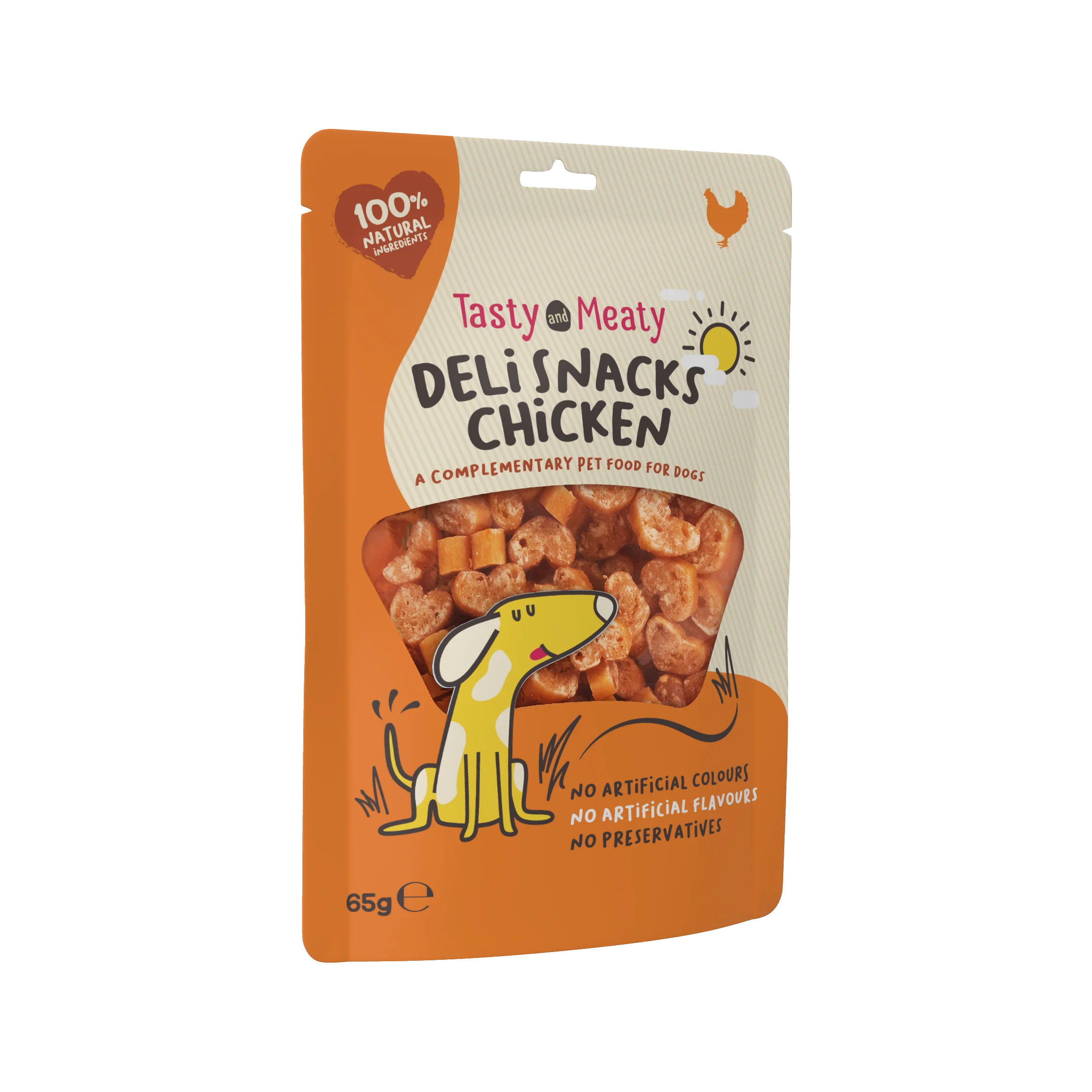 Tasty & Meaty Deli Snacks Chicken Bites Adult Dog Treats | 65g - Image 2