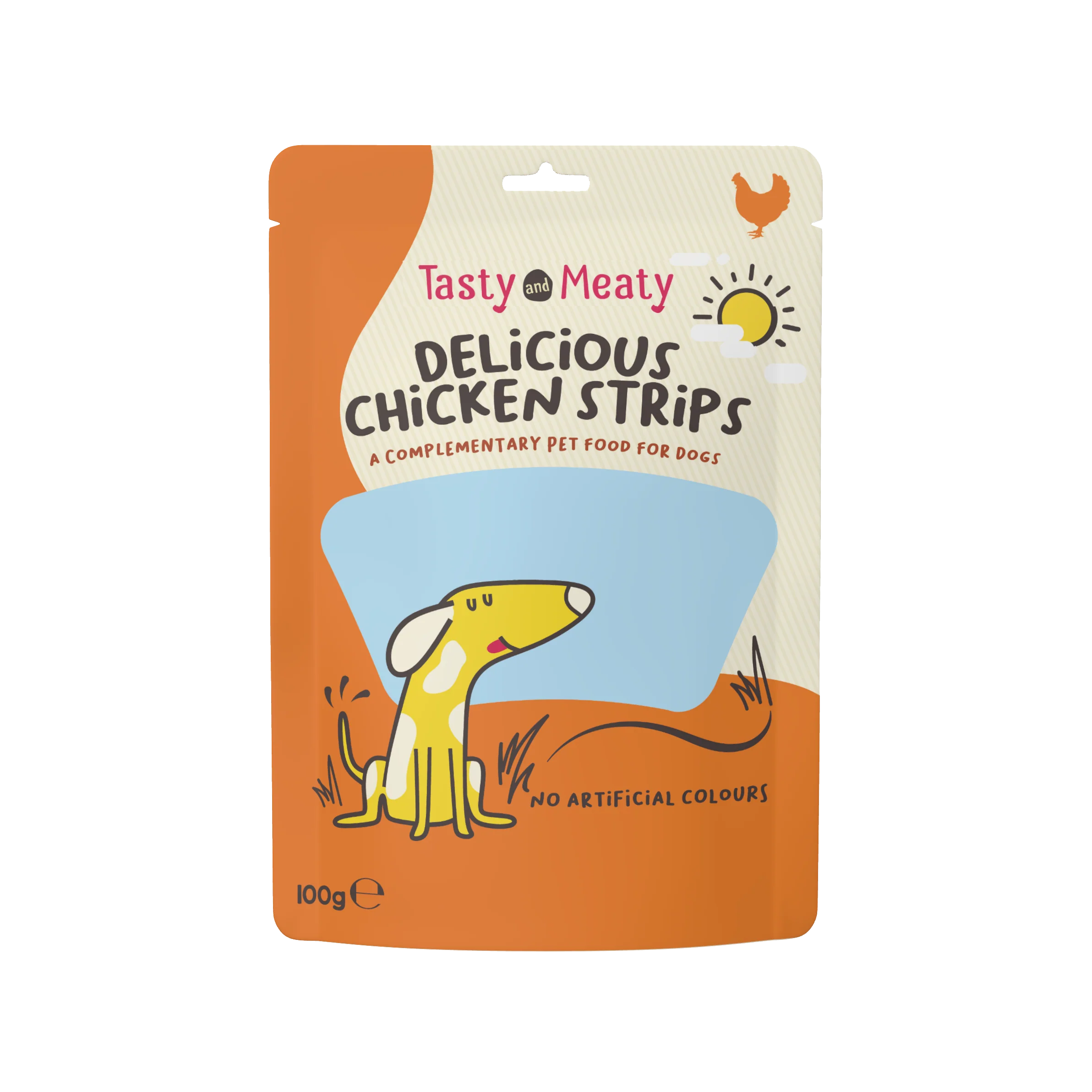 Tasty & Meaty Delicious Chicken Strips Adult Dog Treats - Image 3