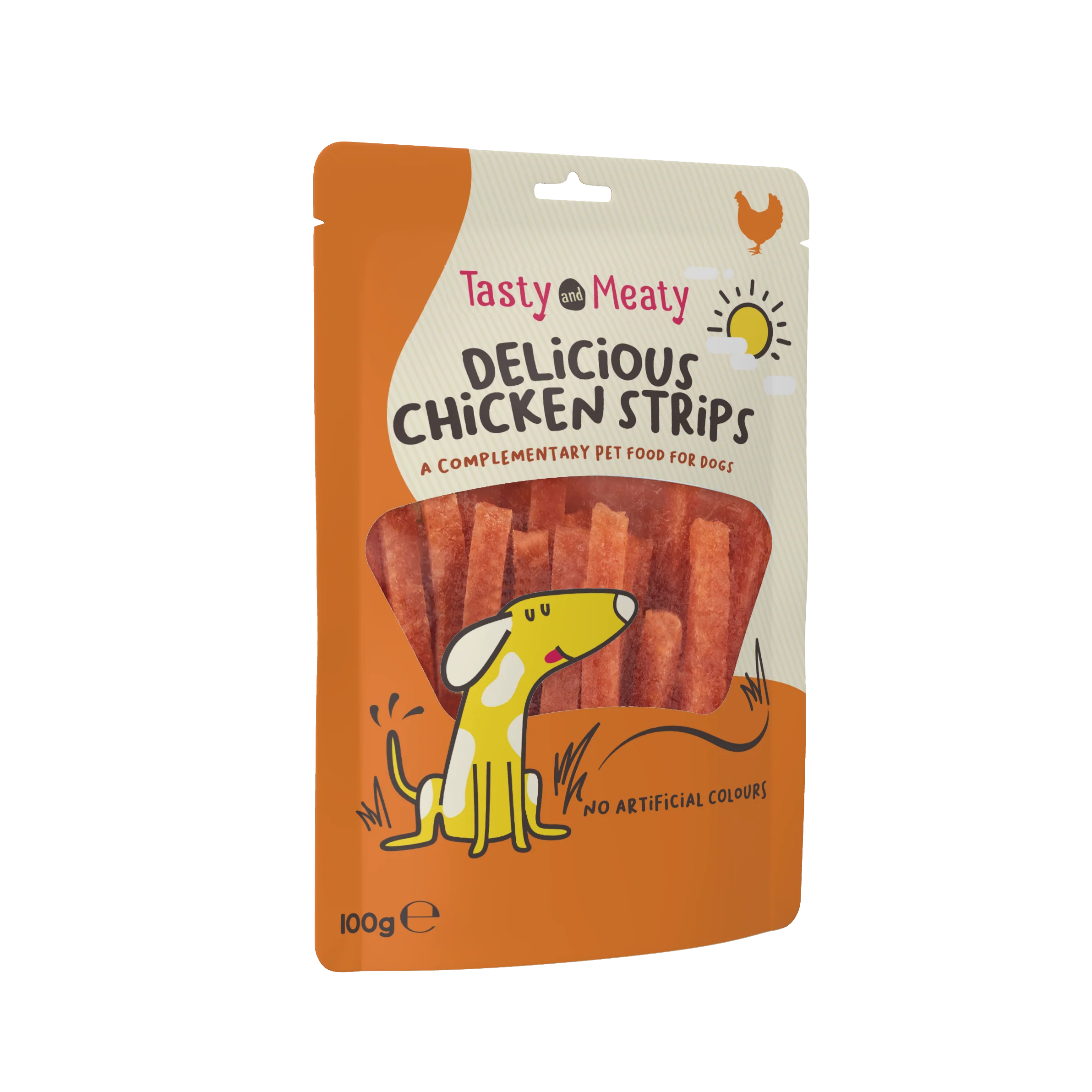 Tasty & Meaty Delicious Chicken Strips Adult Dog Treats - Image 4