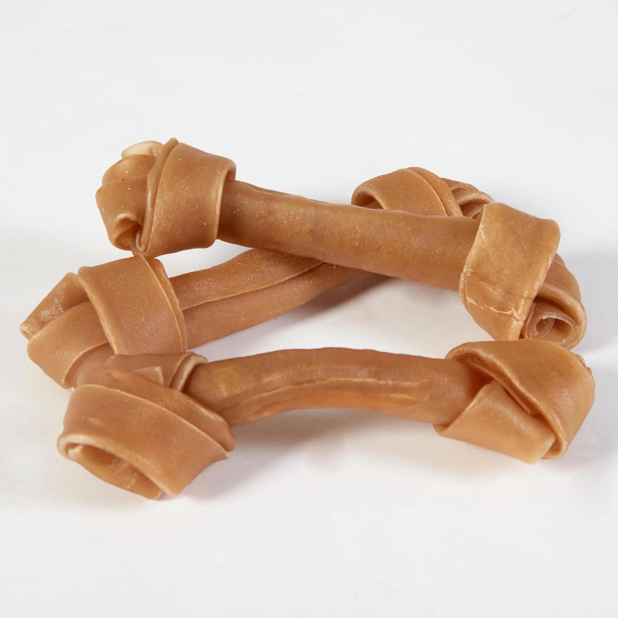 Tasty & Meaty Rawhide Chewy Knotted Bone 100% Natural Adult Dog Treats | 10-Pack - Image 3