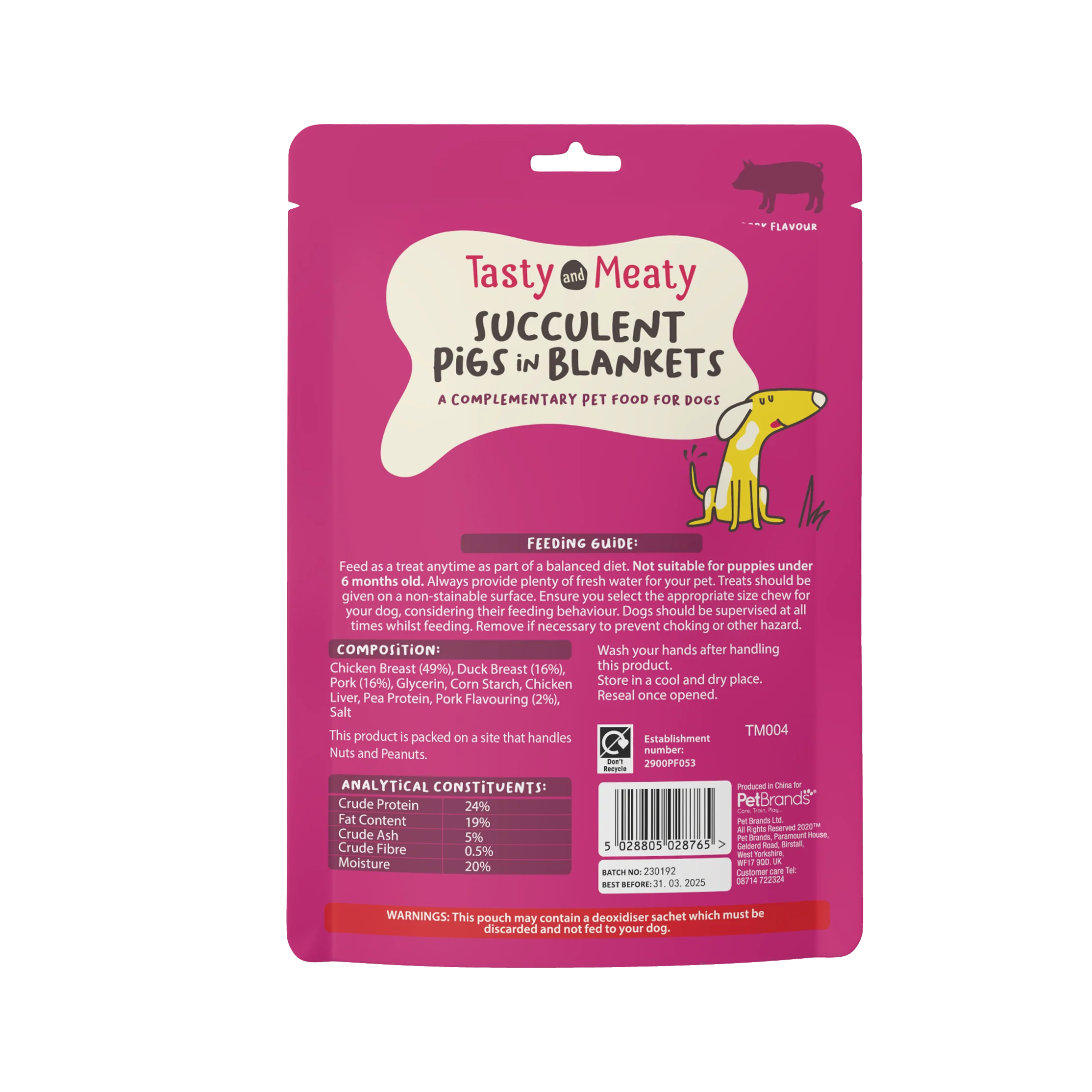 Tasty & Meaty Succulent Pigs In Blankets Adult Dog Treats - Image 4