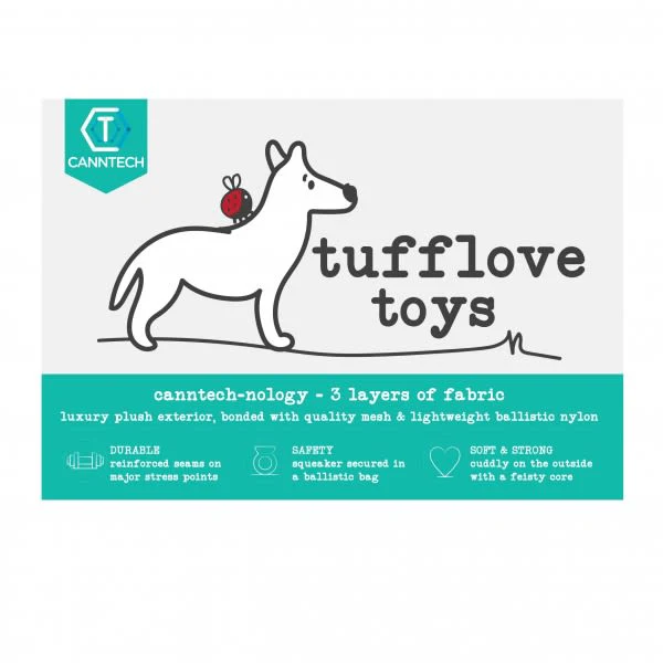Tufflove Flamingo Squeaker Dog Toy - Image 6