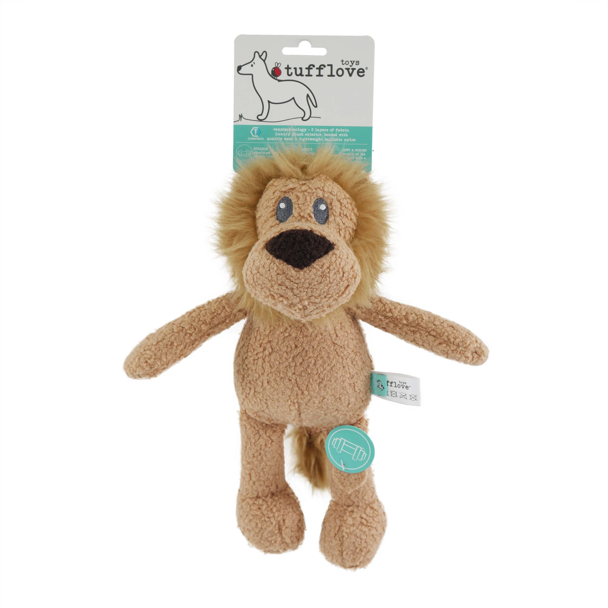 Tufflove Lion Squeaker Dog Toy