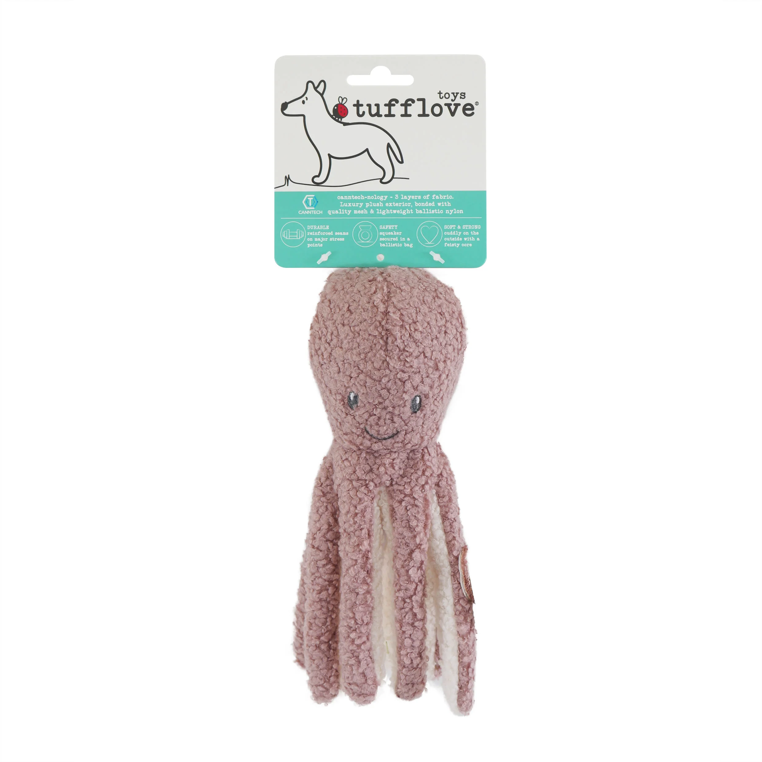 Tufflove Octopus Squeaker Dog Toy - Image 4