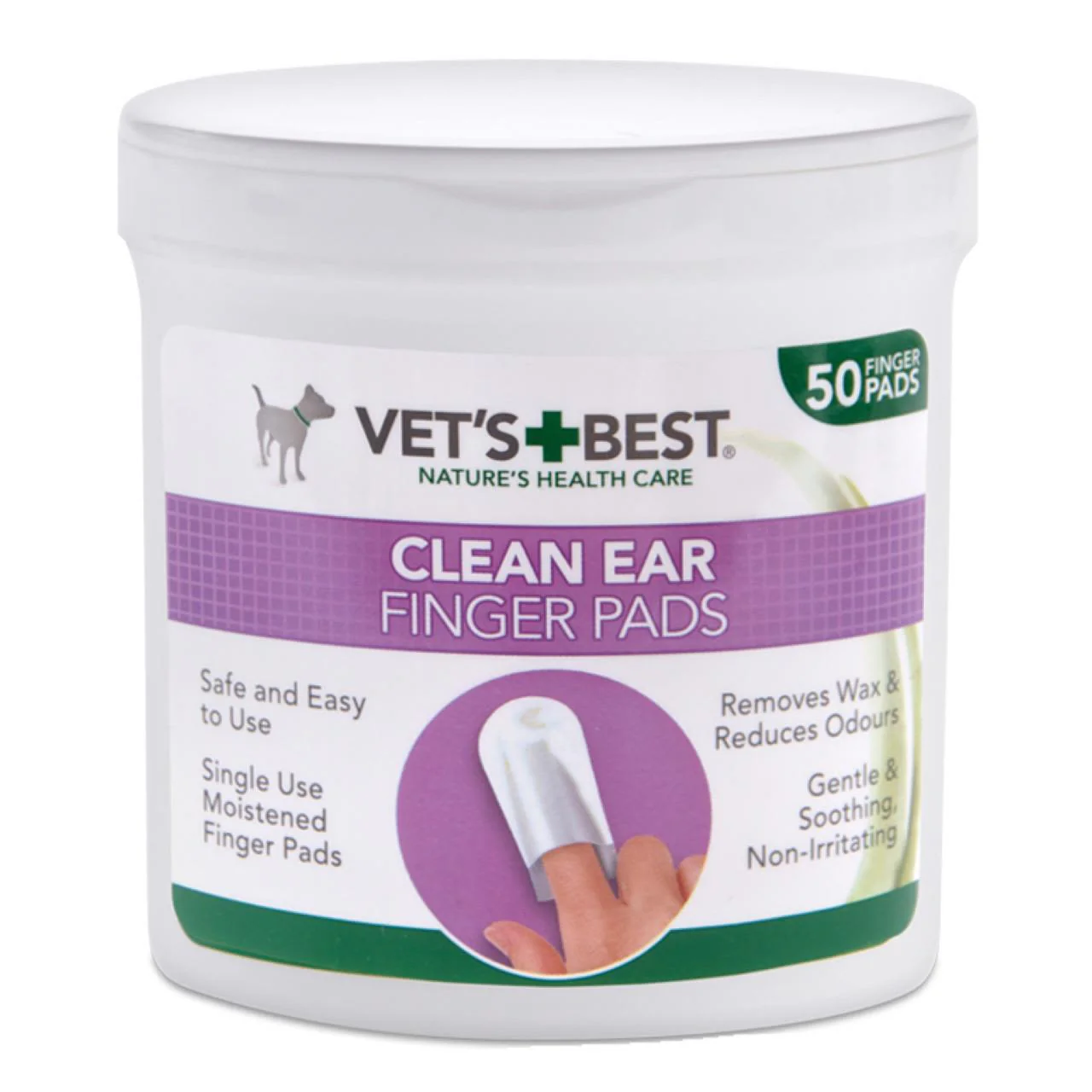 Vet's Best Clean Ear Finger Pads for Dog