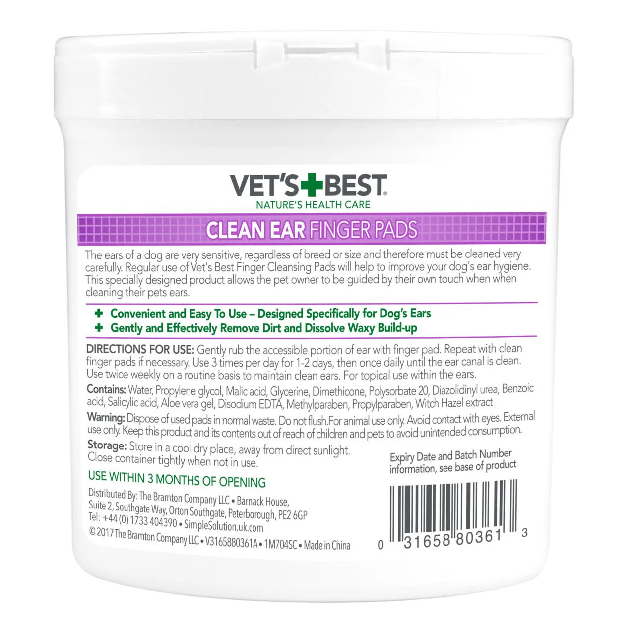 Vet's Best Clean Ear Finger Pads for Dog - Image 2