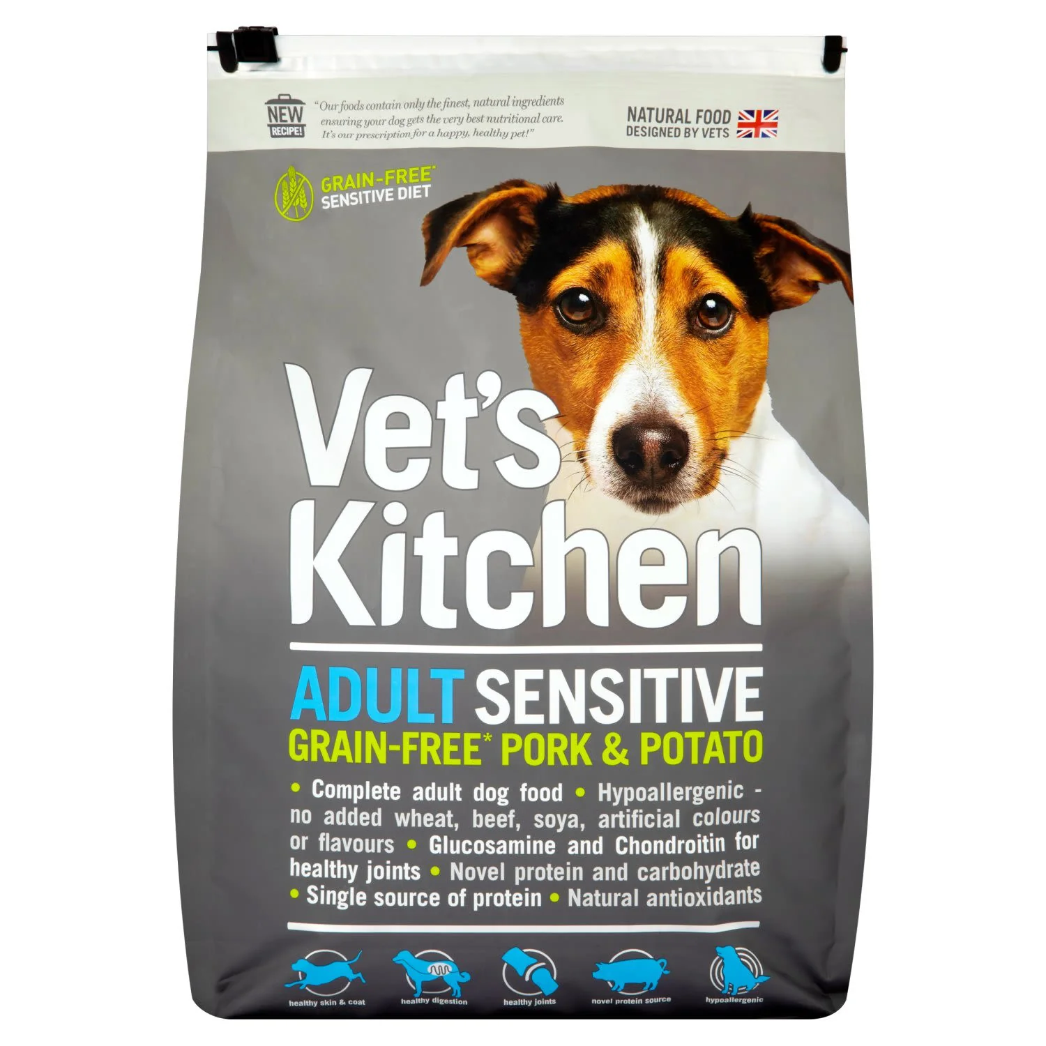 Vets Kitchen Adult Grain-free Sensitive Pork & Potato Dry Dog Food - Image 3