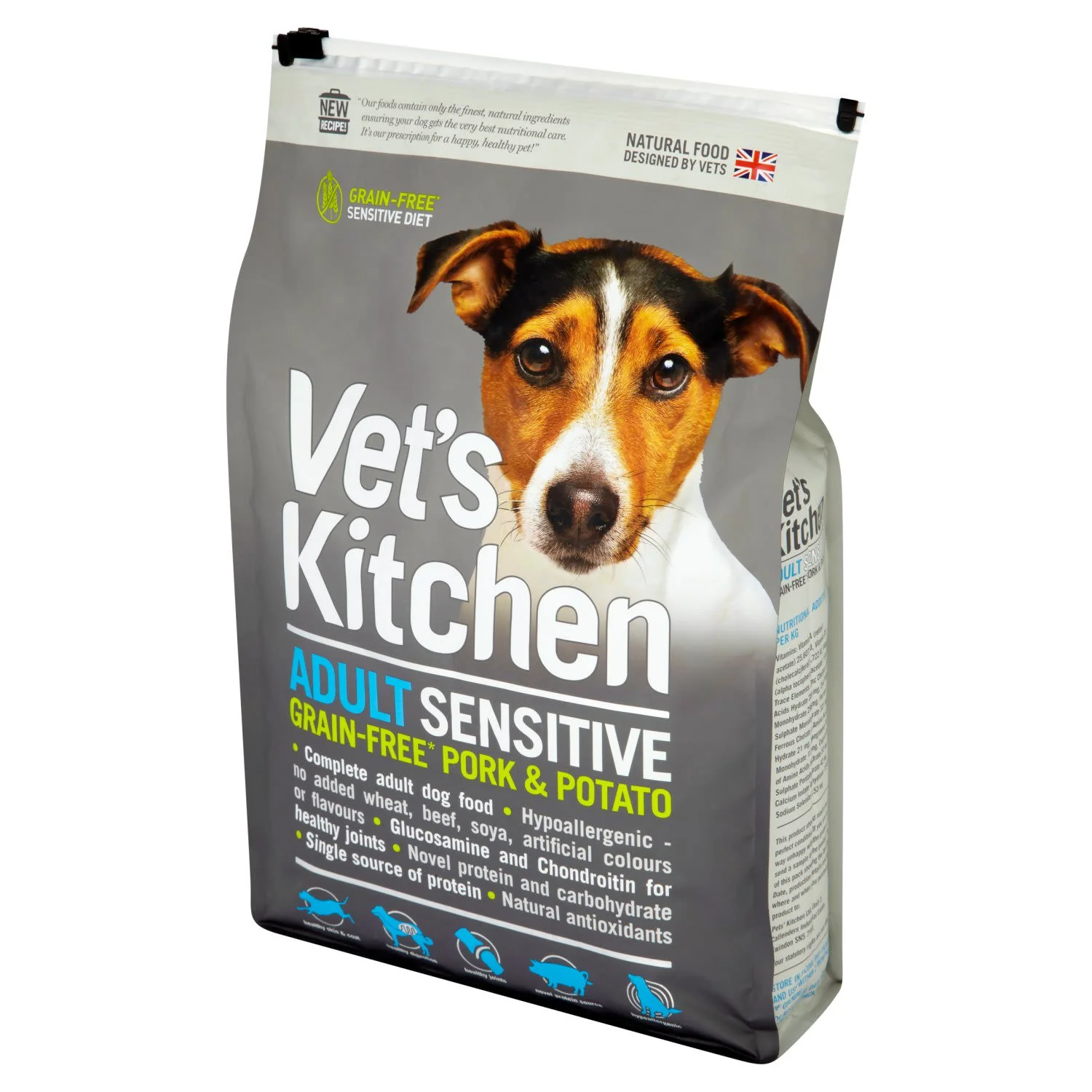 Vets Kitchen Adult Grain-free Sensitive Pork & Potato Dry Dog Food - Image 5