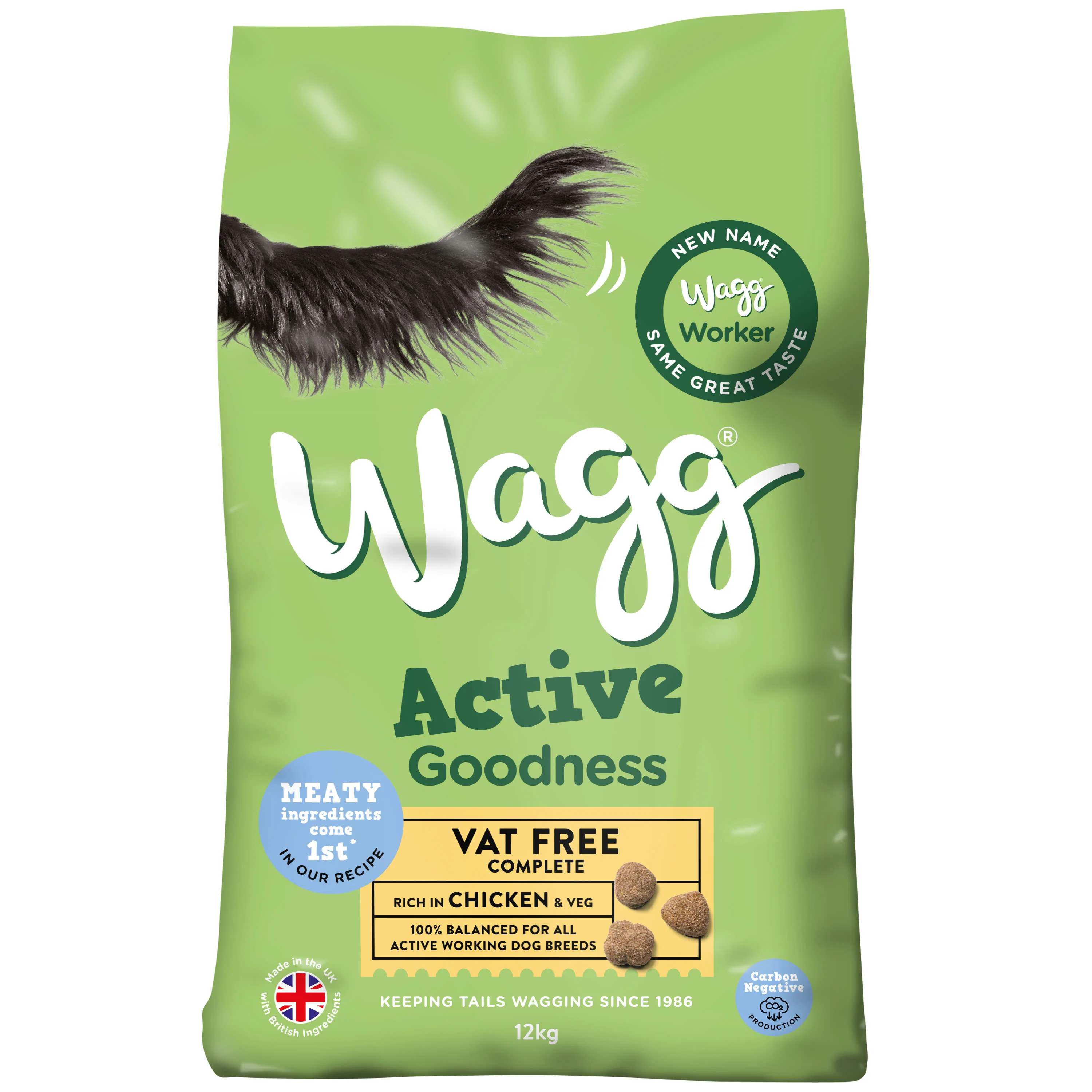 Wagg Active Goodness Adult Dry Dog Food - Chicken & Vegetables