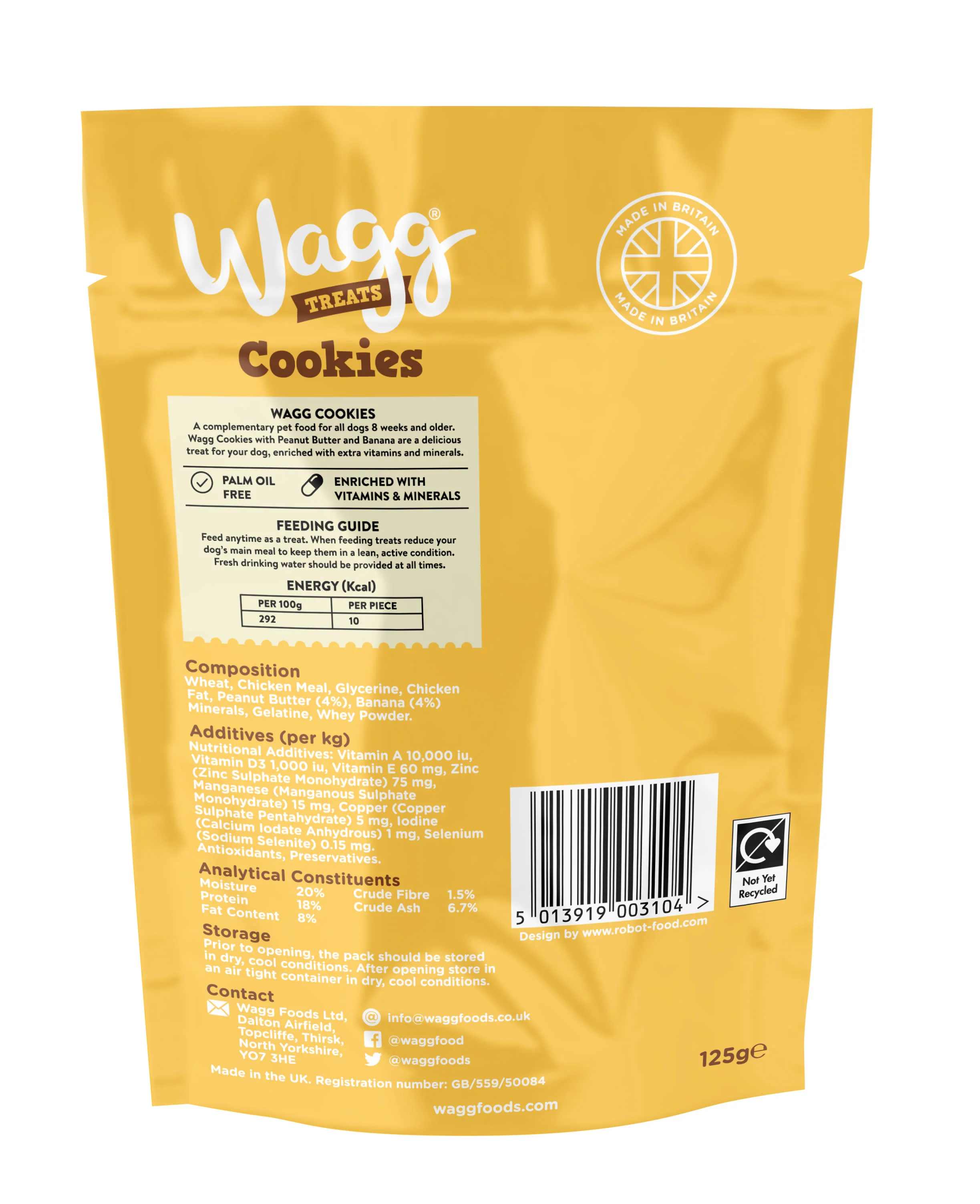 Wagg Cookie Bites Dog Treats - Peanut Butter & Banana - Image 2
