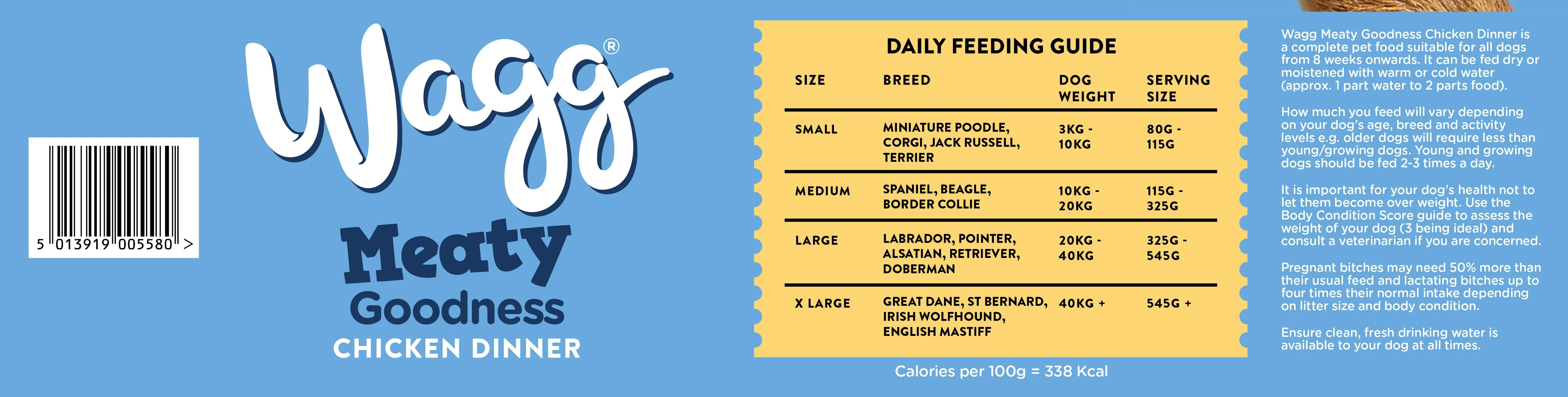 Wagg Meaty Goodness Adult Dry Dog Food - Chicken - Image 3
