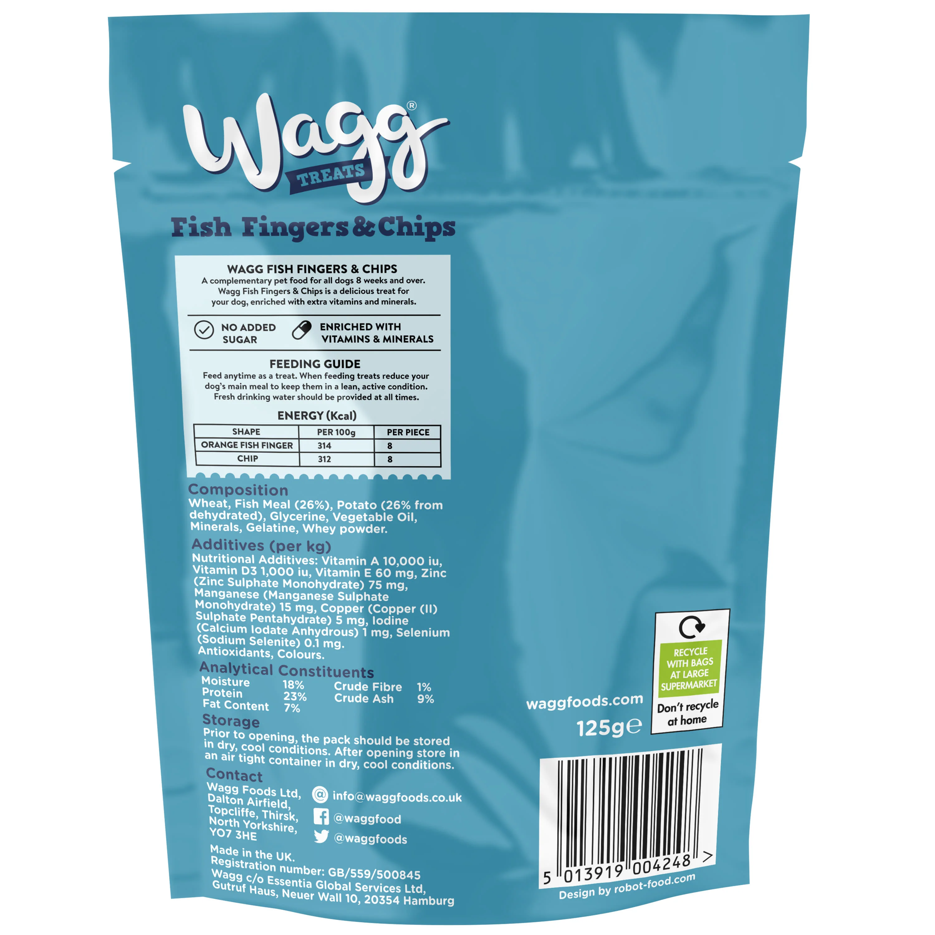 Wagg Tasty Bites Finger and Chips Dog Treats - Fish & Potato - Image 2