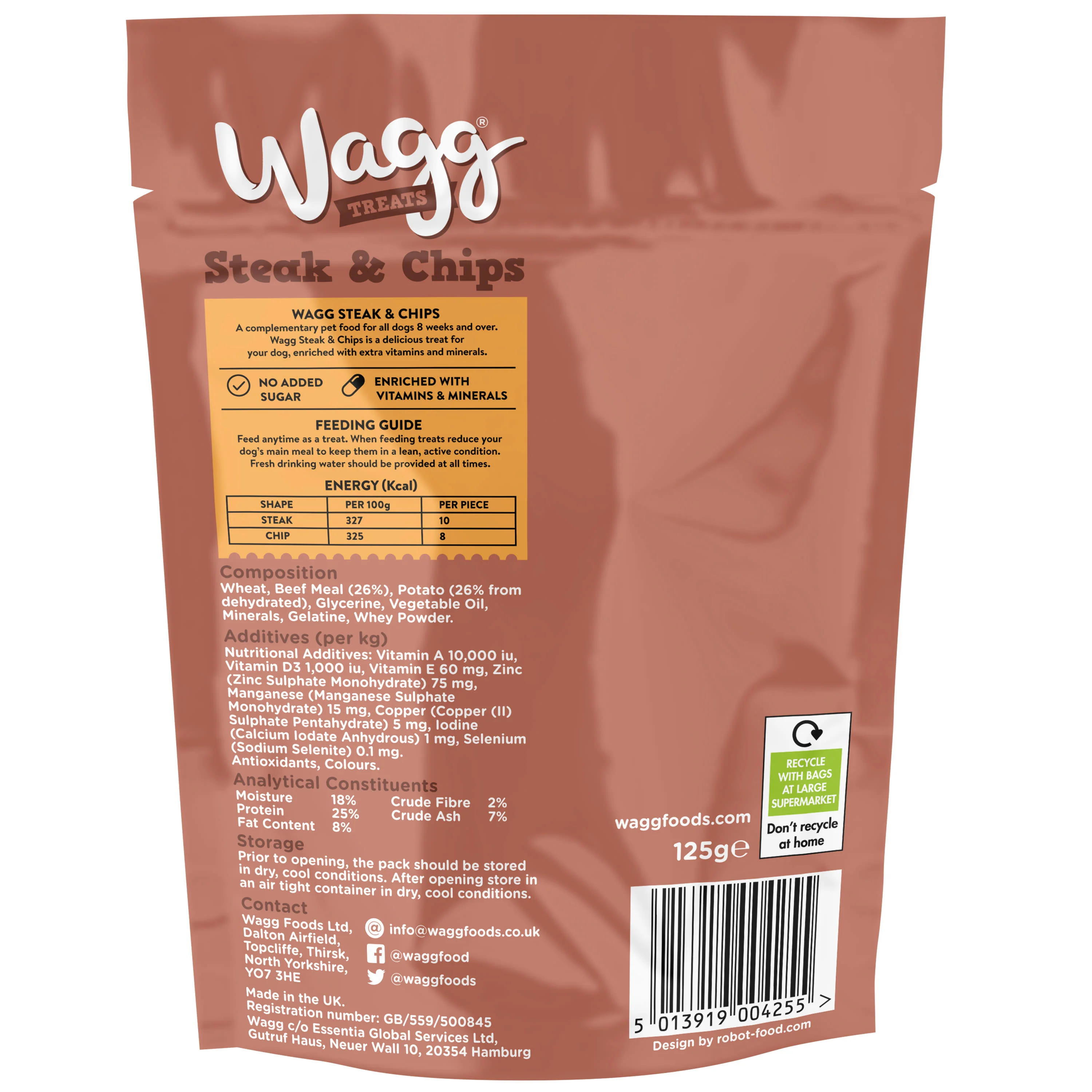 Wagg Tasty Bites Steak and Chips Dog Treats - Beef & Potato - Image 2