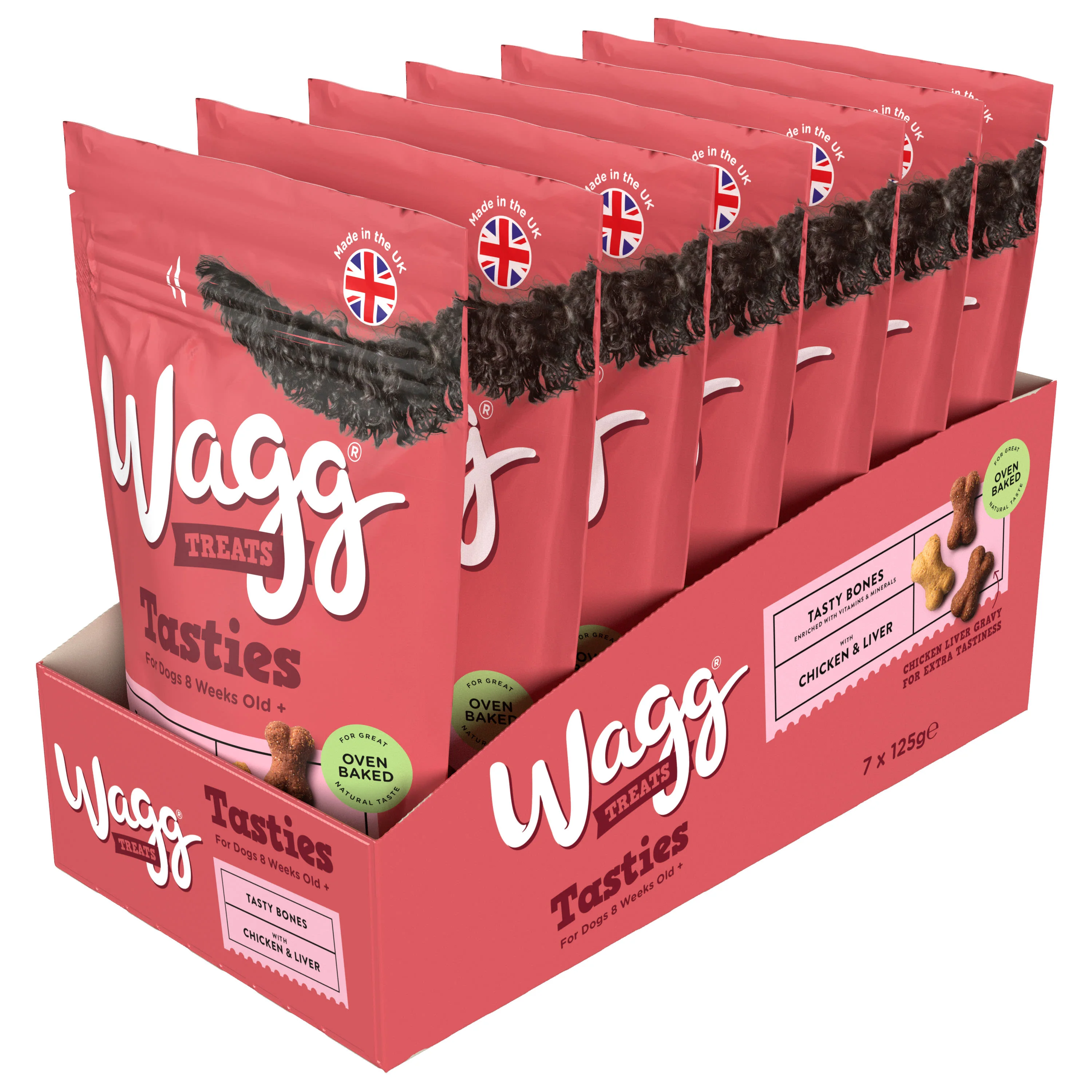 Wagg Tasty Bones Dog Treats - Chicken & Liver - Image 3