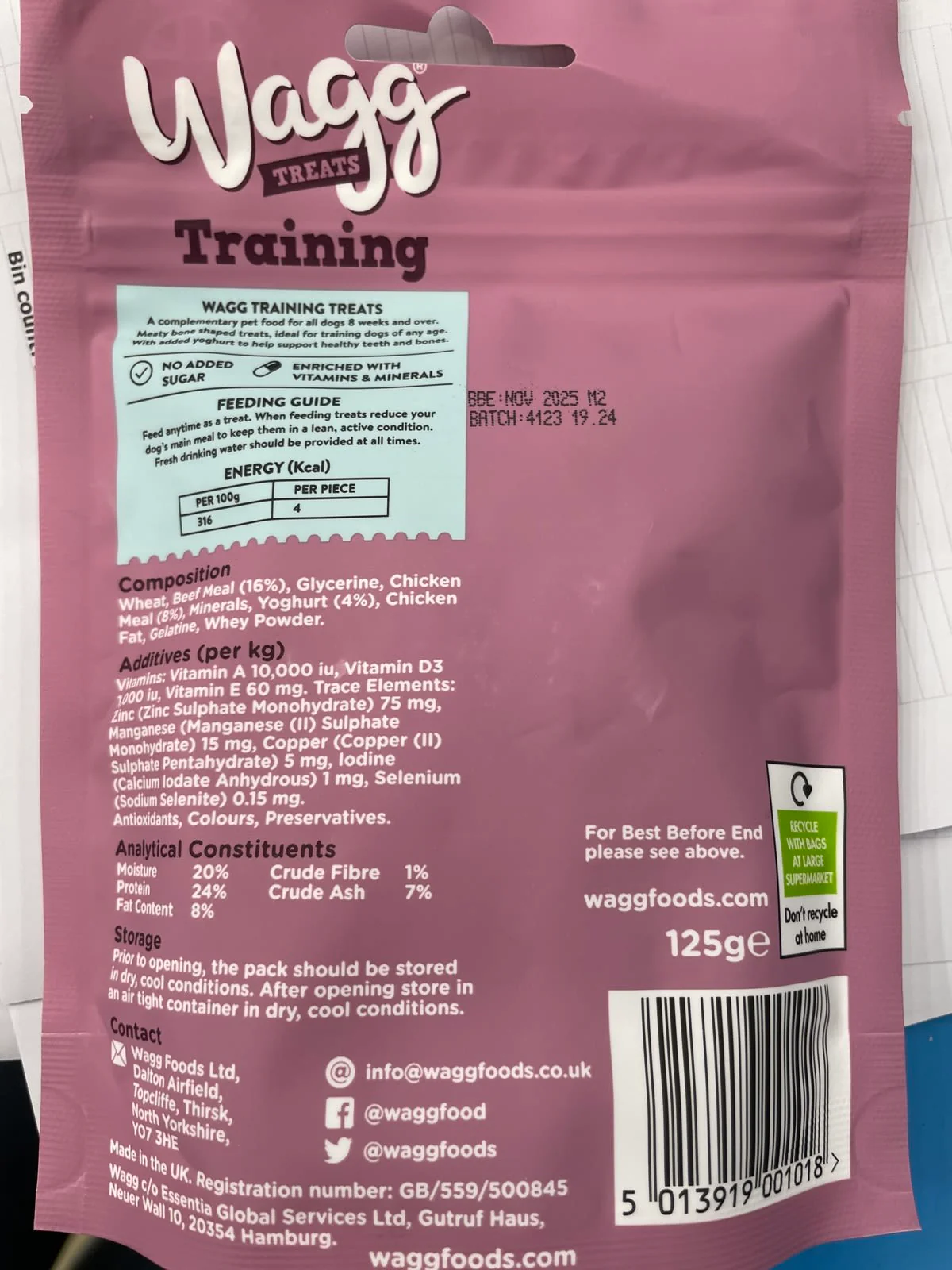 Wagg Training Dog Treats - Chicken & Beef 125g - Image 2