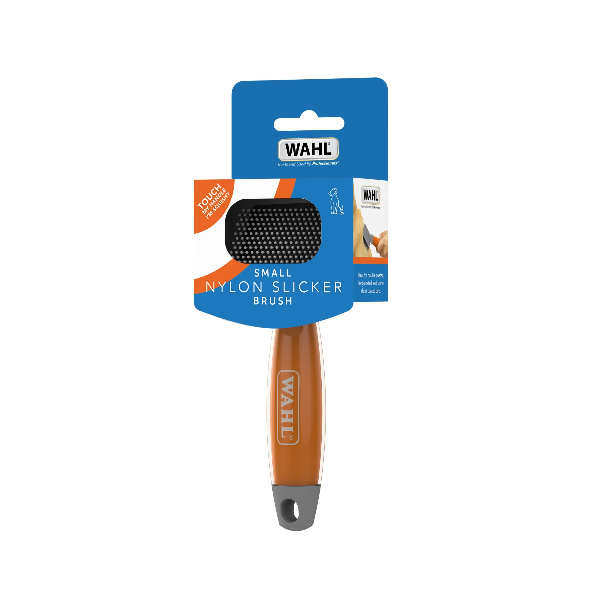 Wahl Nylon Slicker Brush with Soft Grip Gel Handle - Image 2