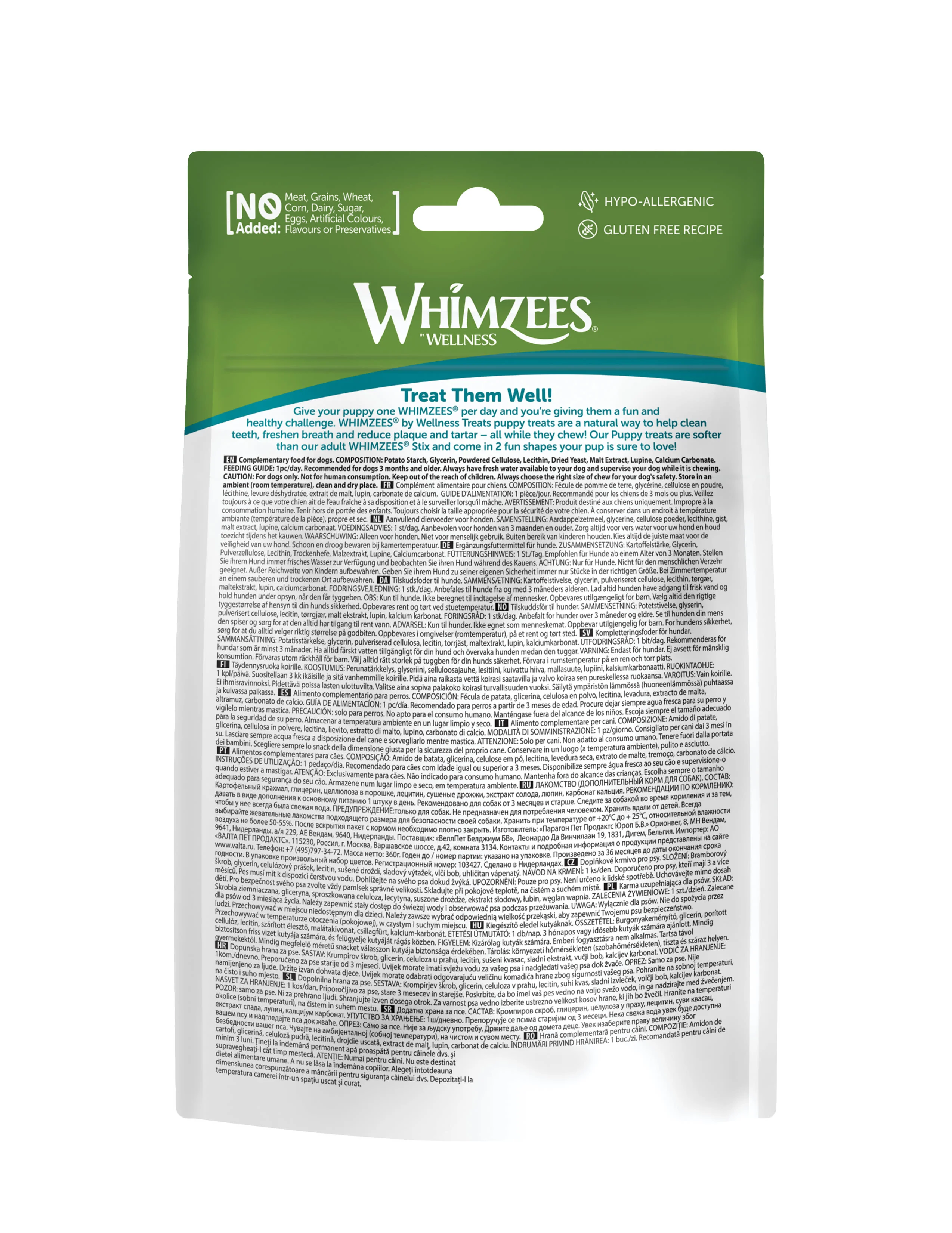 Whimzees Puppy Dental Dog Chew Treats - Medium/Large - Image 4