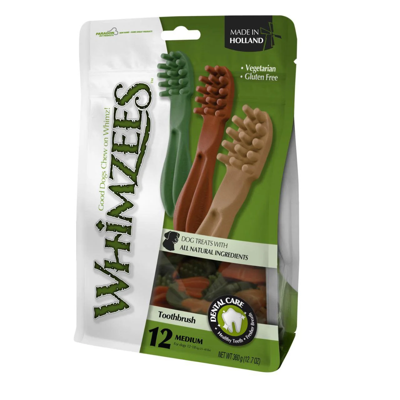 Whimzees Toothbrush Dental Chew Large Dog Treat 50mm - Image 2