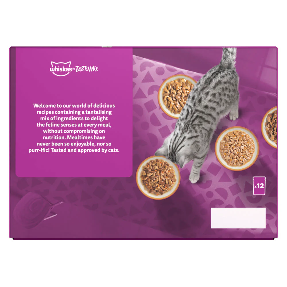 Whiskas 1+ Country Collection Mix Adult Wet Cat Food Pouch in Gravy - Image 9