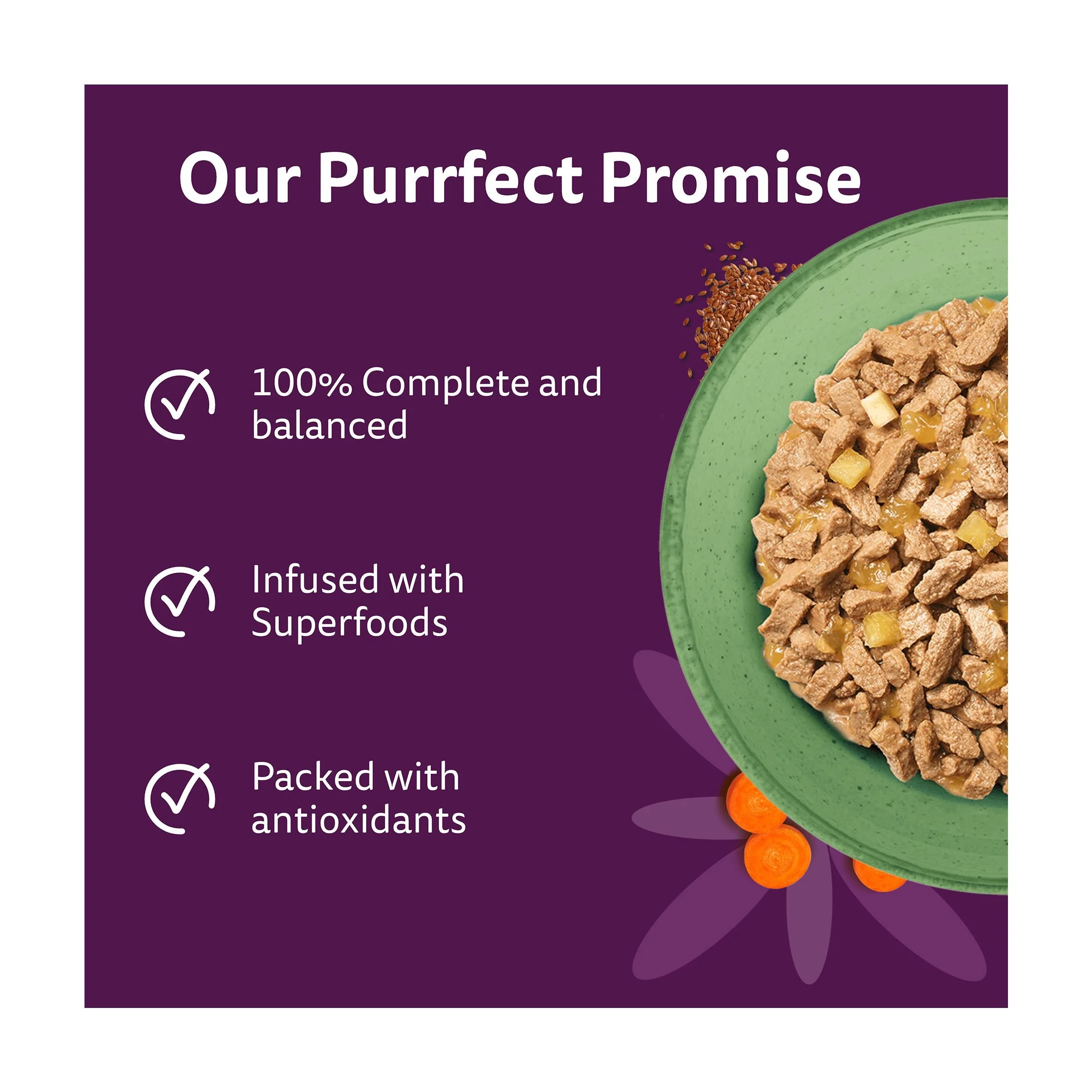 WHISKAS 1+ Superfoods Mixed Selection Wet Cat Food Pouches in Jelly - Image 3
