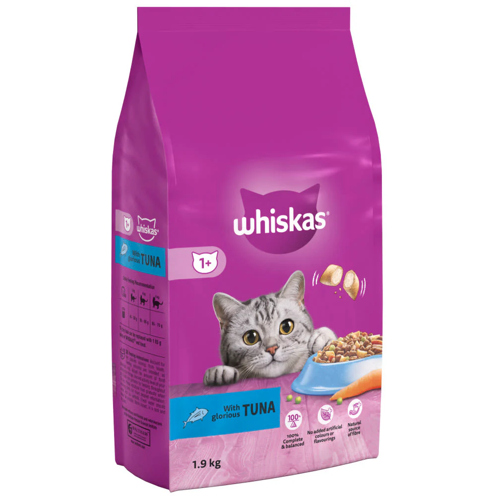 Whiskas 1+ Tuna Adult Dry Cat Food - Image 3