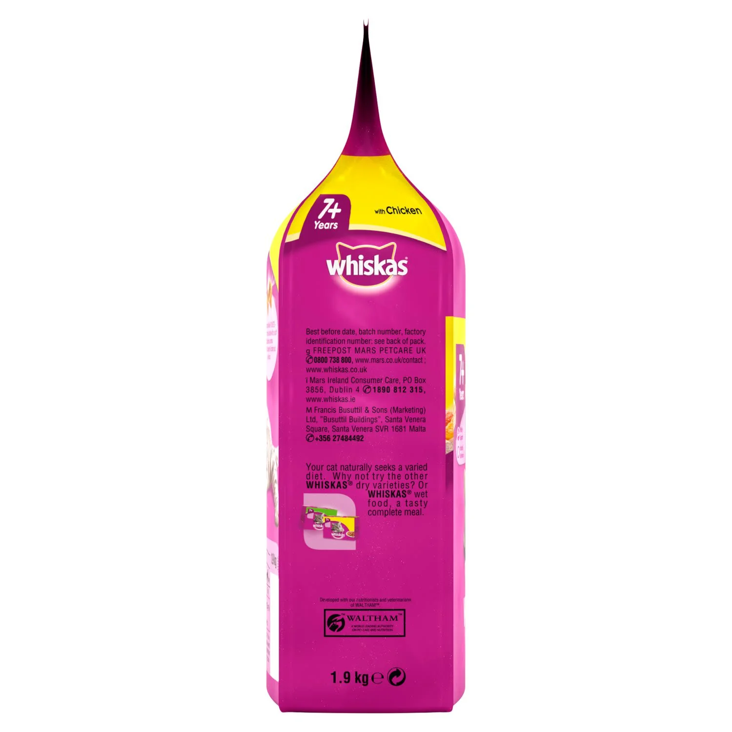 Whiskas 7+ Chicken Adult Dry Cat Food - Image 4