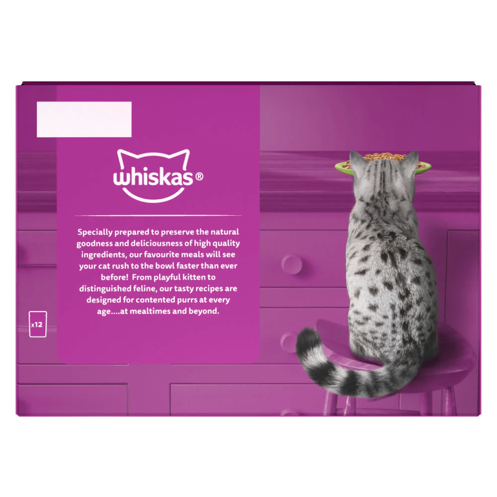 Whiskas 7+ Mixed Menu Senior Wet Cat Food Pouches in Gravy - Image 10