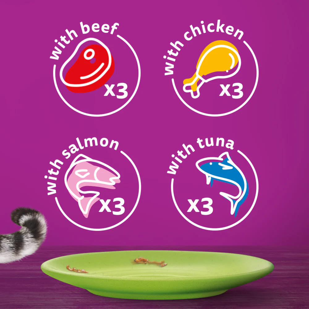 Whiskas 7+ Mixed Menu Senior Wet Cat Food Pouches in Gravy - Image 6