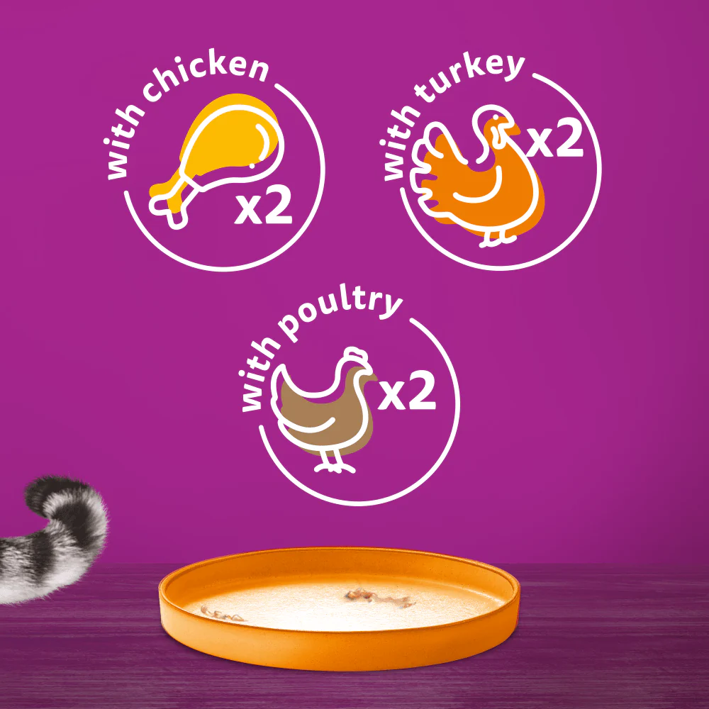 Whiskas Farm Menu in Jelly 1+ Adult Wet Cat Food Tin - Image 6