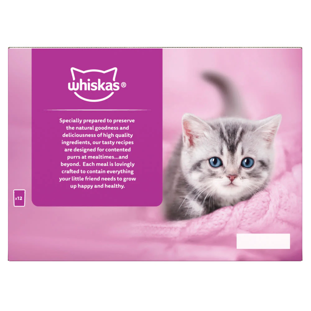 Whiskas Kitten Mixed Menu Wet Cat Food Pouches in Jelly - Image 10